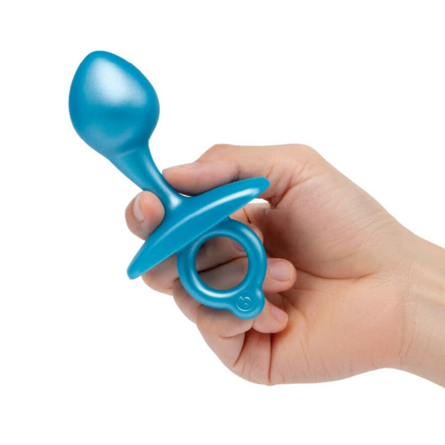 b-Vibe Bulb Anal Butt Plug Blue Silicone Prostate Massager