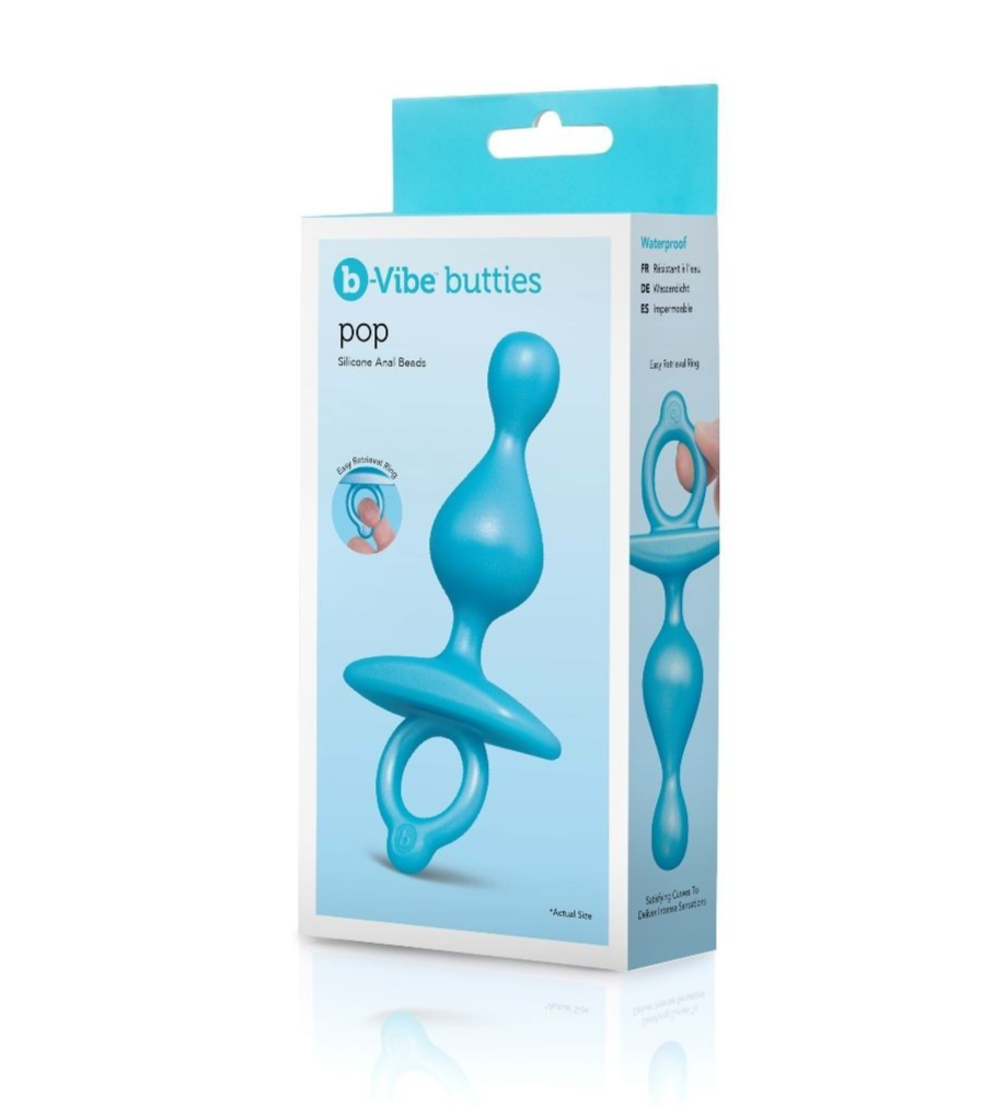 b-Vibe Butties Pop Beaded Anal Butt Plug Dildo Prostate Massager Silicone