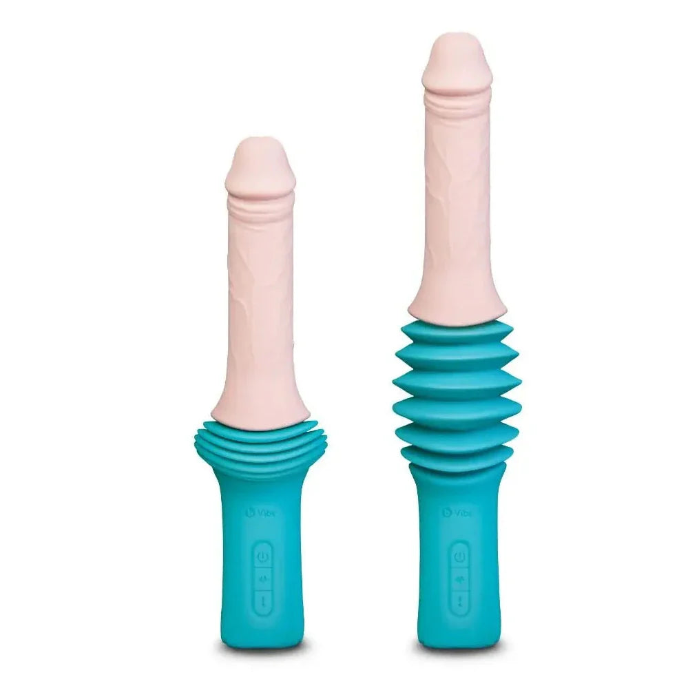 b-Vibe Thrusting Dildo Telescopic Vibrating Sex Machine Remote Control Suction Cup