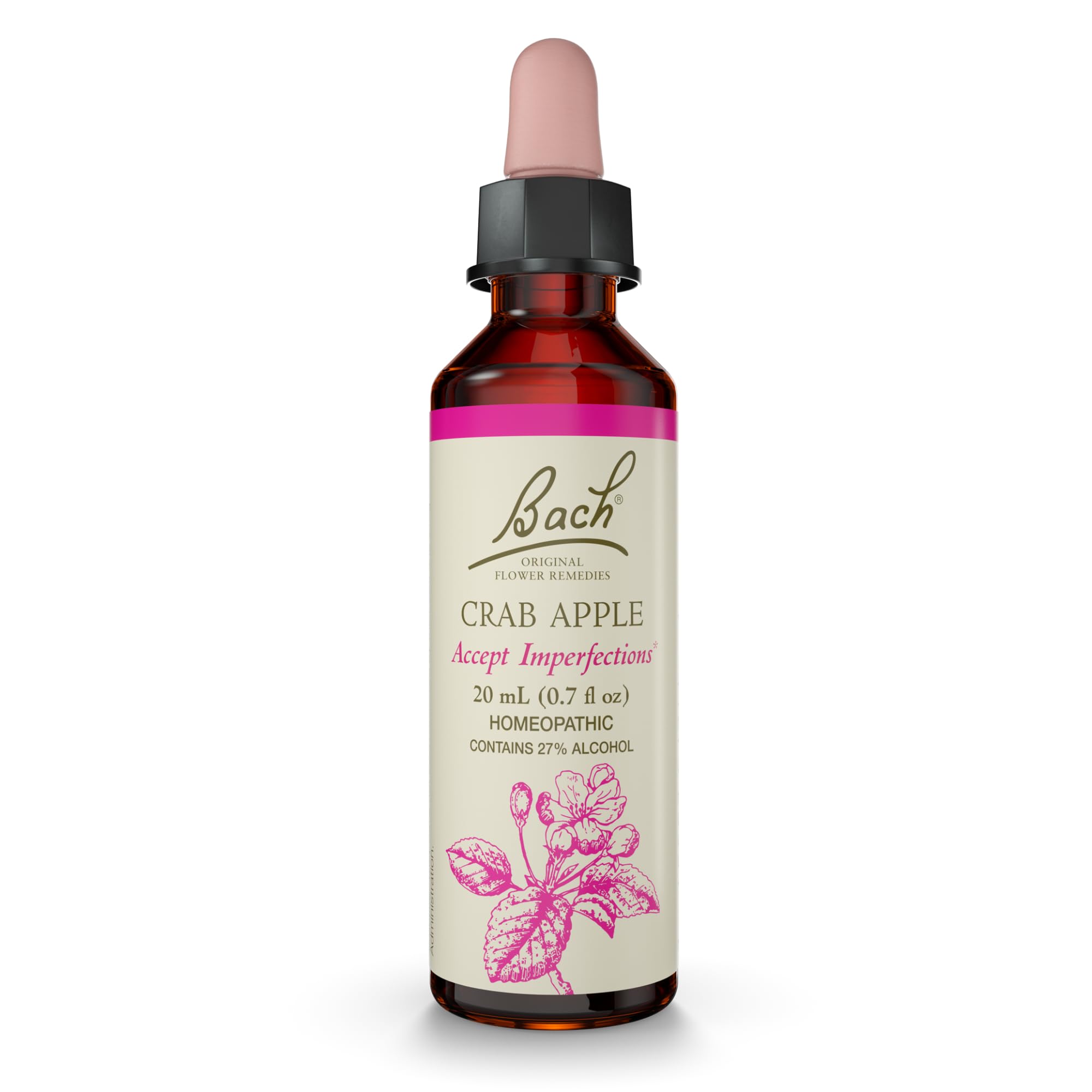 Bach Original Flower Remedies: Crab Apple - Accept Imperfections - 20mL Dropper