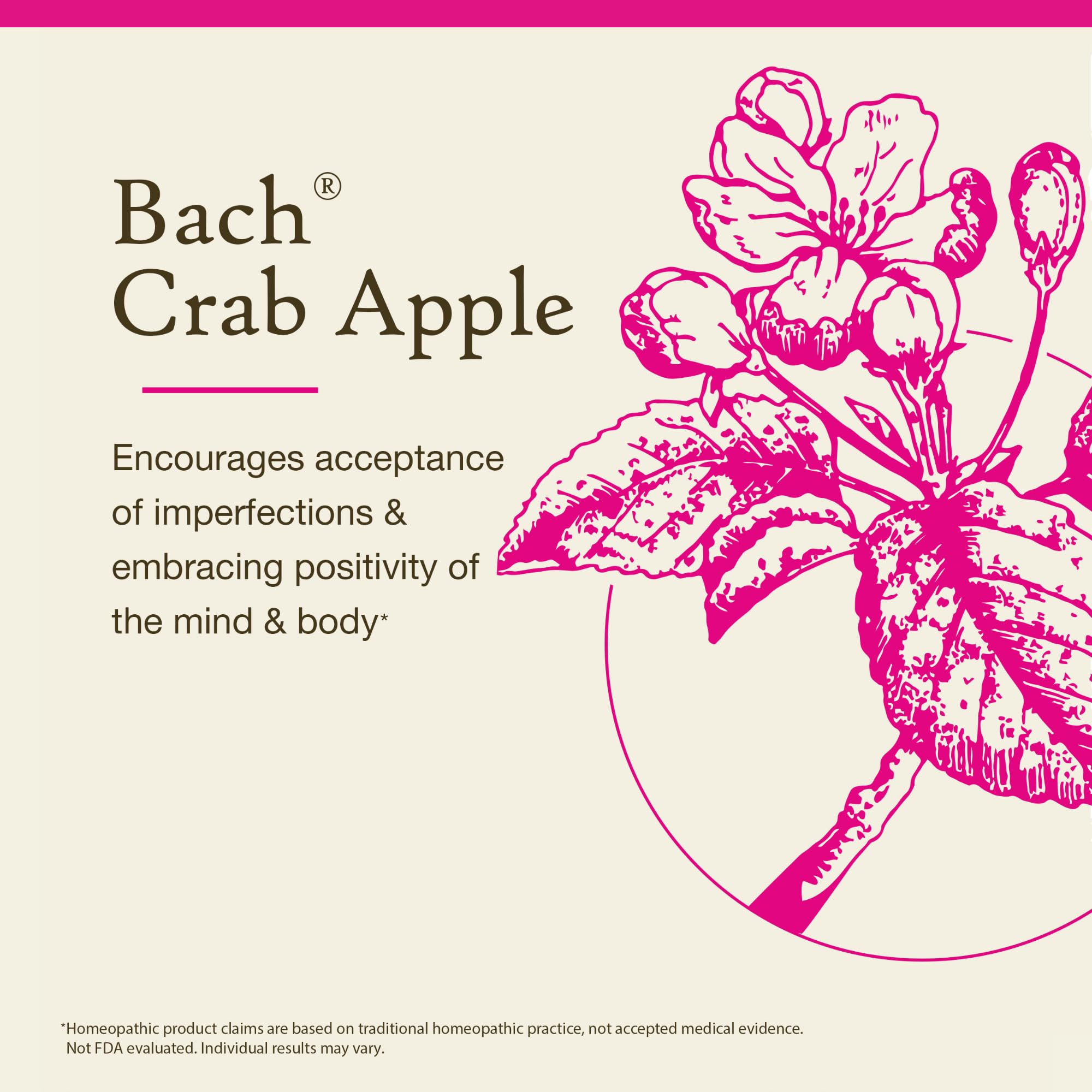 Bach Crab Apple Original Flower Remedy - Accept Imperfections | 20mL Dropper