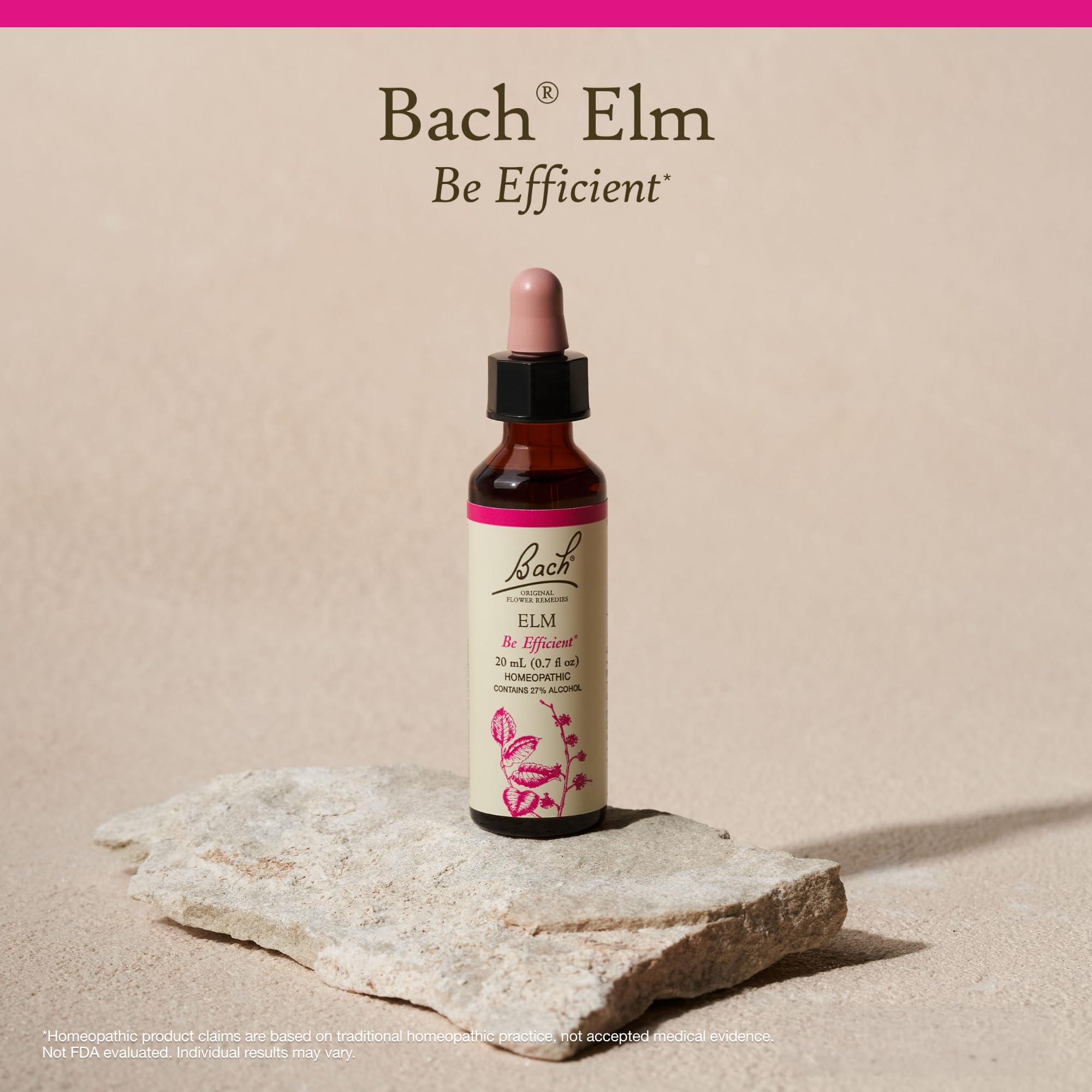 Bach Elm Original Flower Remedy - Be Efficient | Emotional Balance 20mL