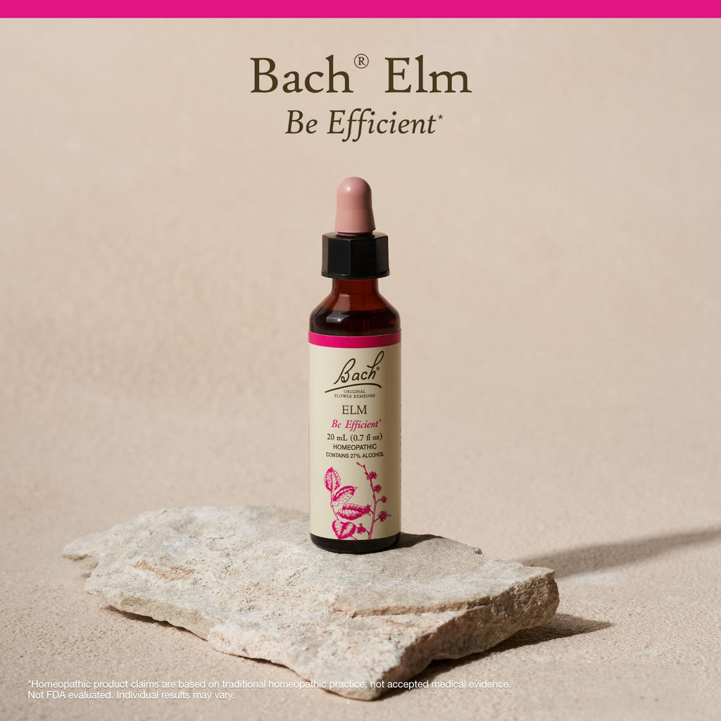 Bach Elm Original Flower Remedies – Be Efficient & Emotional Balance (20mL)