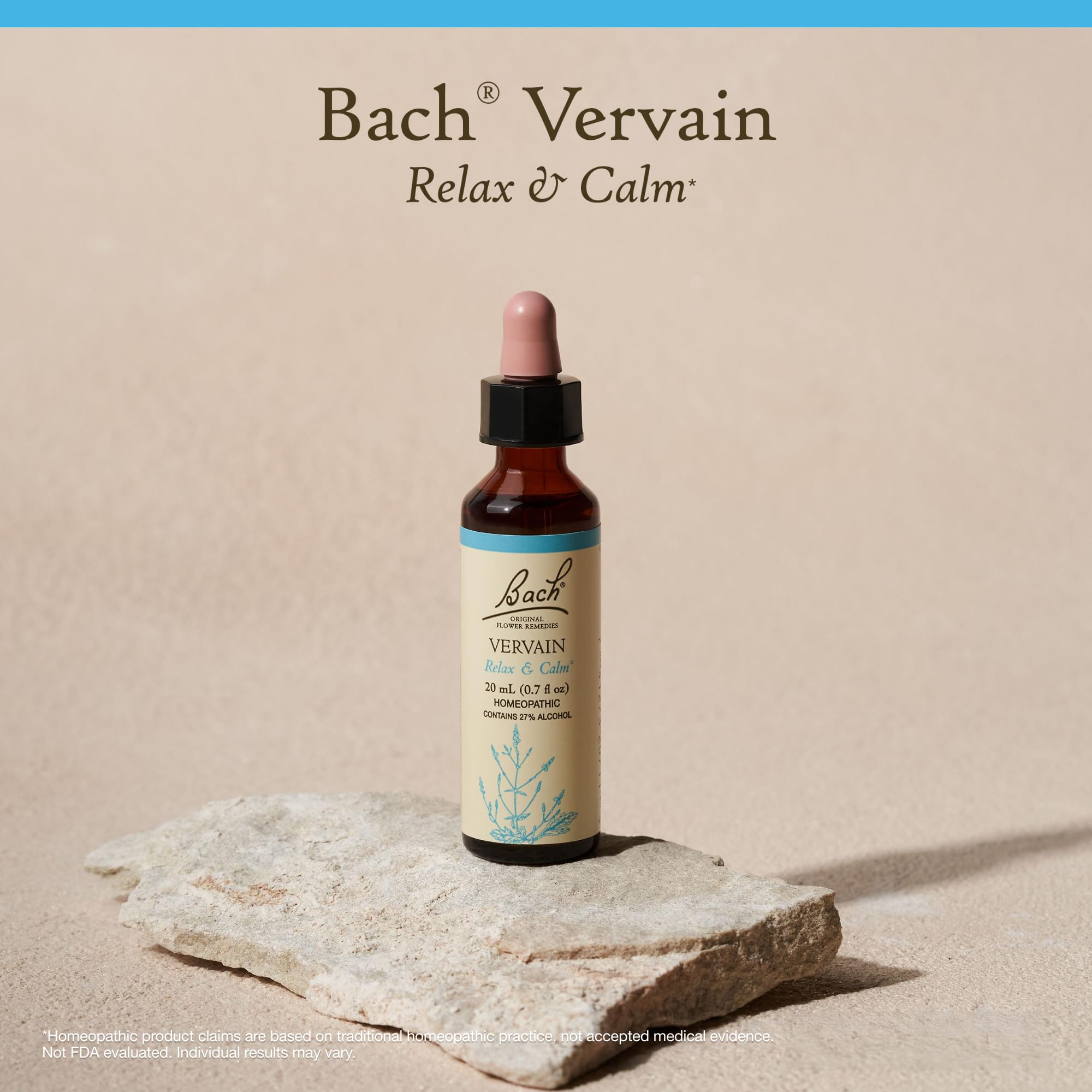 Bach Original Flower Remedies Vervain - Relax & Calm | 20mL Dropper