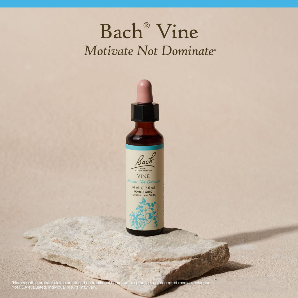 Bach Original Flower Remedies Vine – Motivate Not Dominate – 20mL Dropper