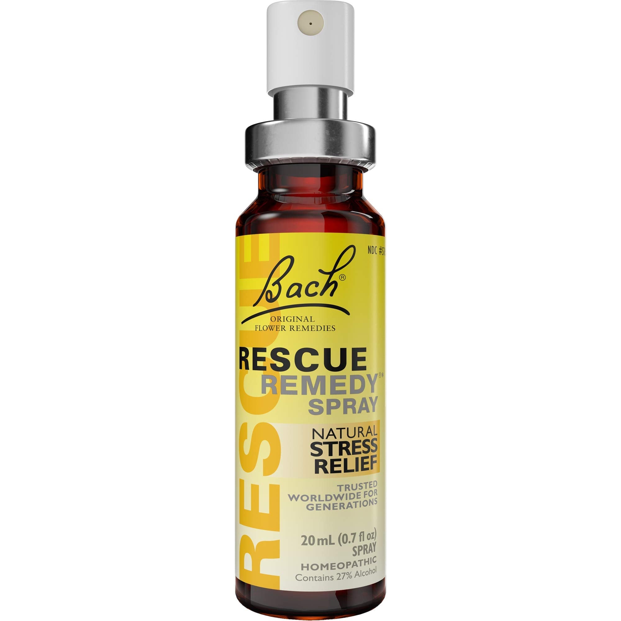 Bach RESCUE REMEDY Spray 20mL – Natural Stress Relief (Vegan, Gluten-Free)