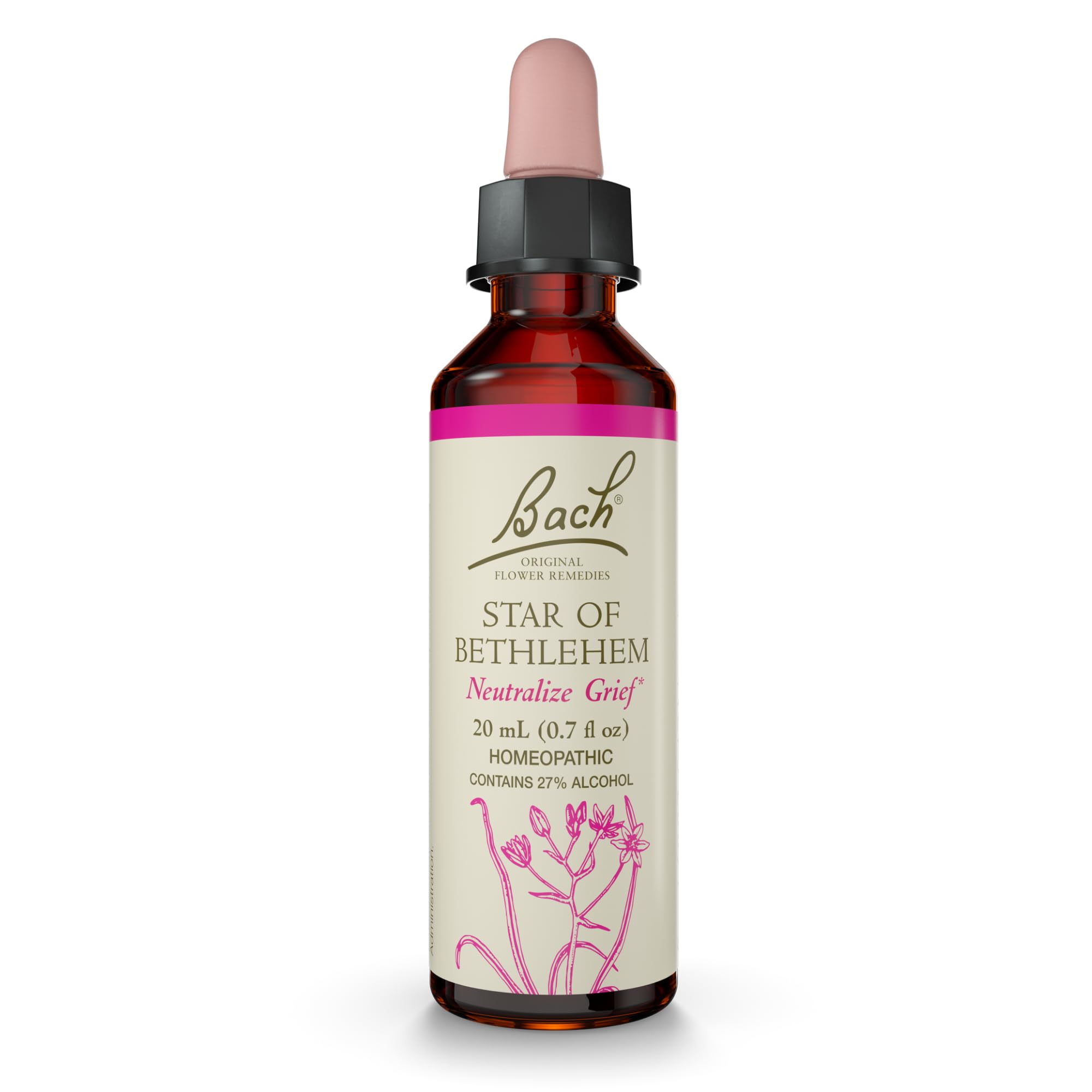 Bach Original Flower Remedies: Star of Bethlehem - Neutralize Grief - 20mL Dropper