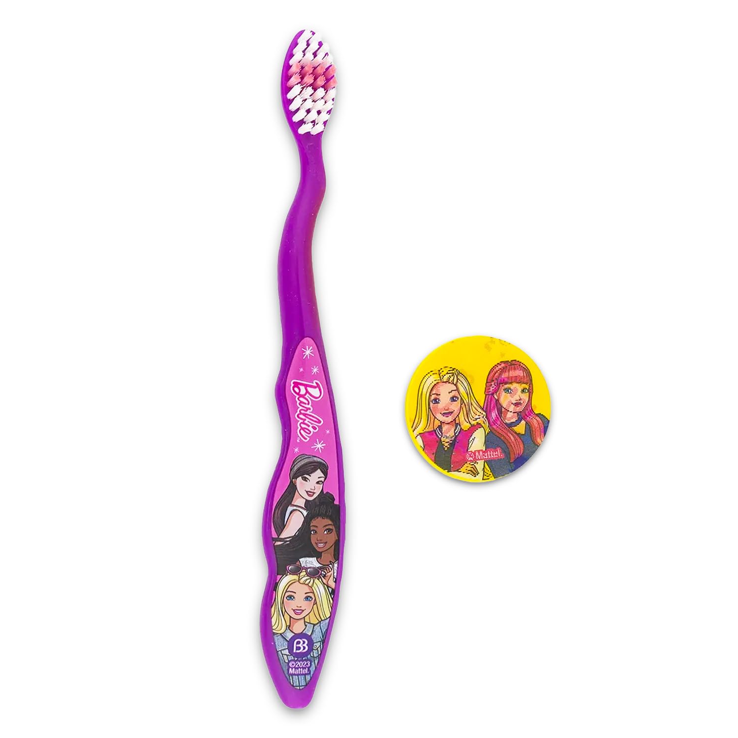 Barbie Oral Care Traveling Kit for Kids – Toothbrush Set with Cover, Toothpaste, Floss, and Travel Bag