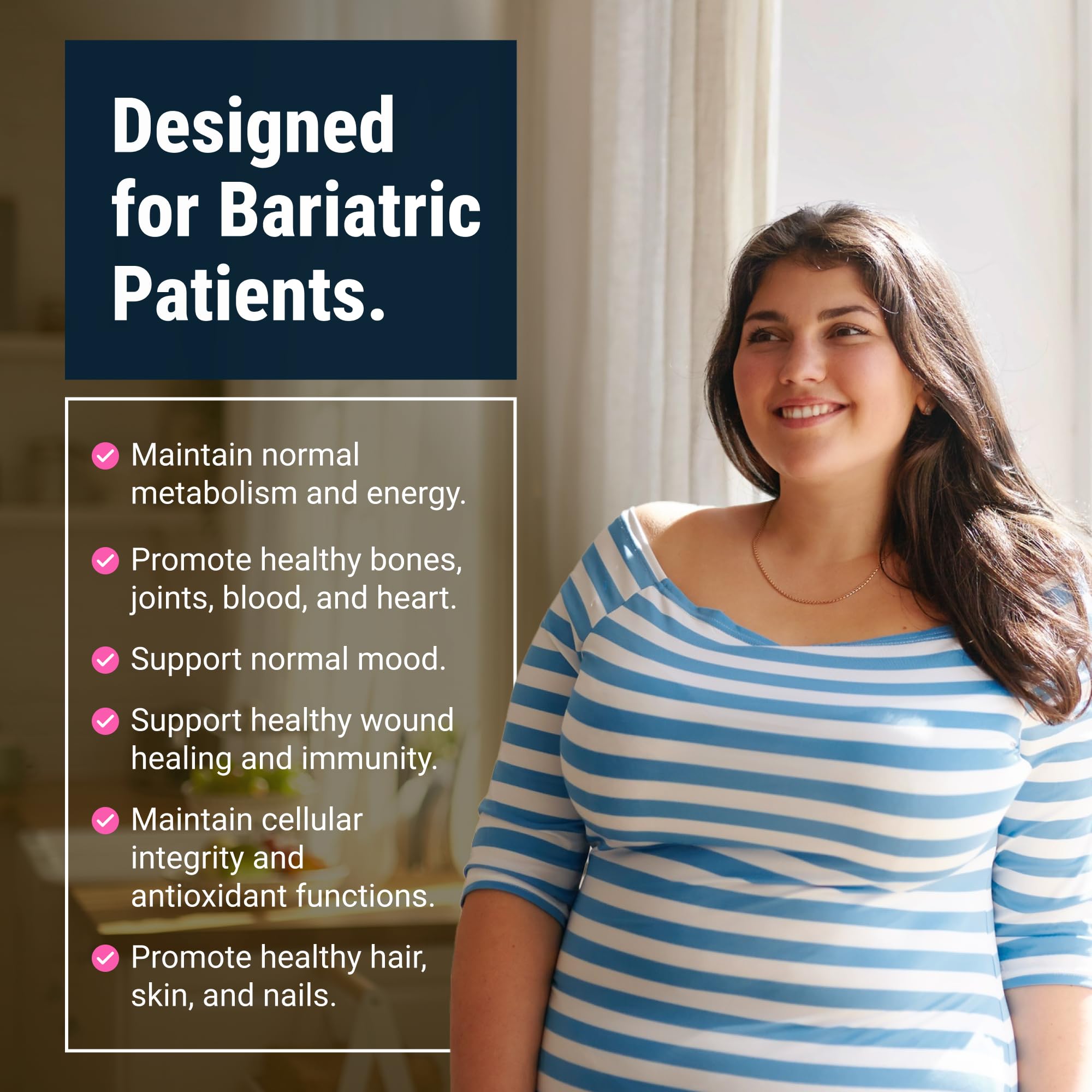 BariatricPal Multivitamin ONE 1 Per Day – 60mg Iron, 30 Count