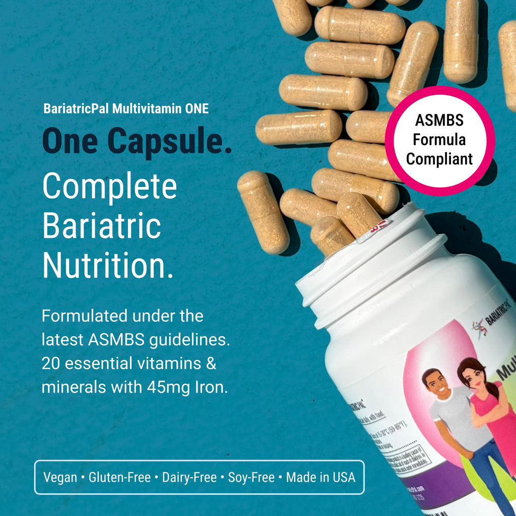 BariatricPal Multivitamin ONE 1 Per Day | 45 mg Iron | 30 Count