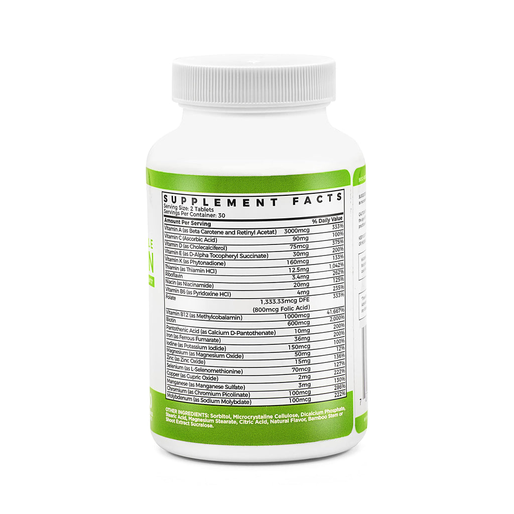 BariSlim Advanced Chewable Bariatric Multivitamins – Post-Surgery Nutrition (Wild Cherry, 60 Count)