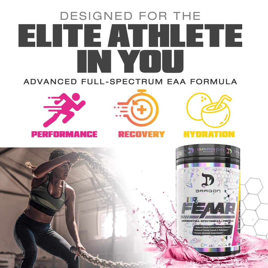 DRAGON PHARMA Dr. FEAAR® Advanced Full-Spectrum EAA Matrix – 30 Servings Apple Juice