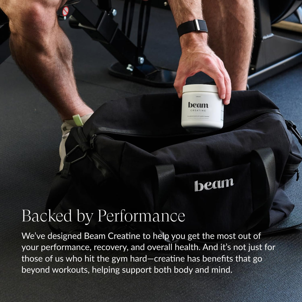 Beam Creatine Powder – Third-Party Tested, Micronized Creatine Monohydrate, Watermelon, 30 Servings