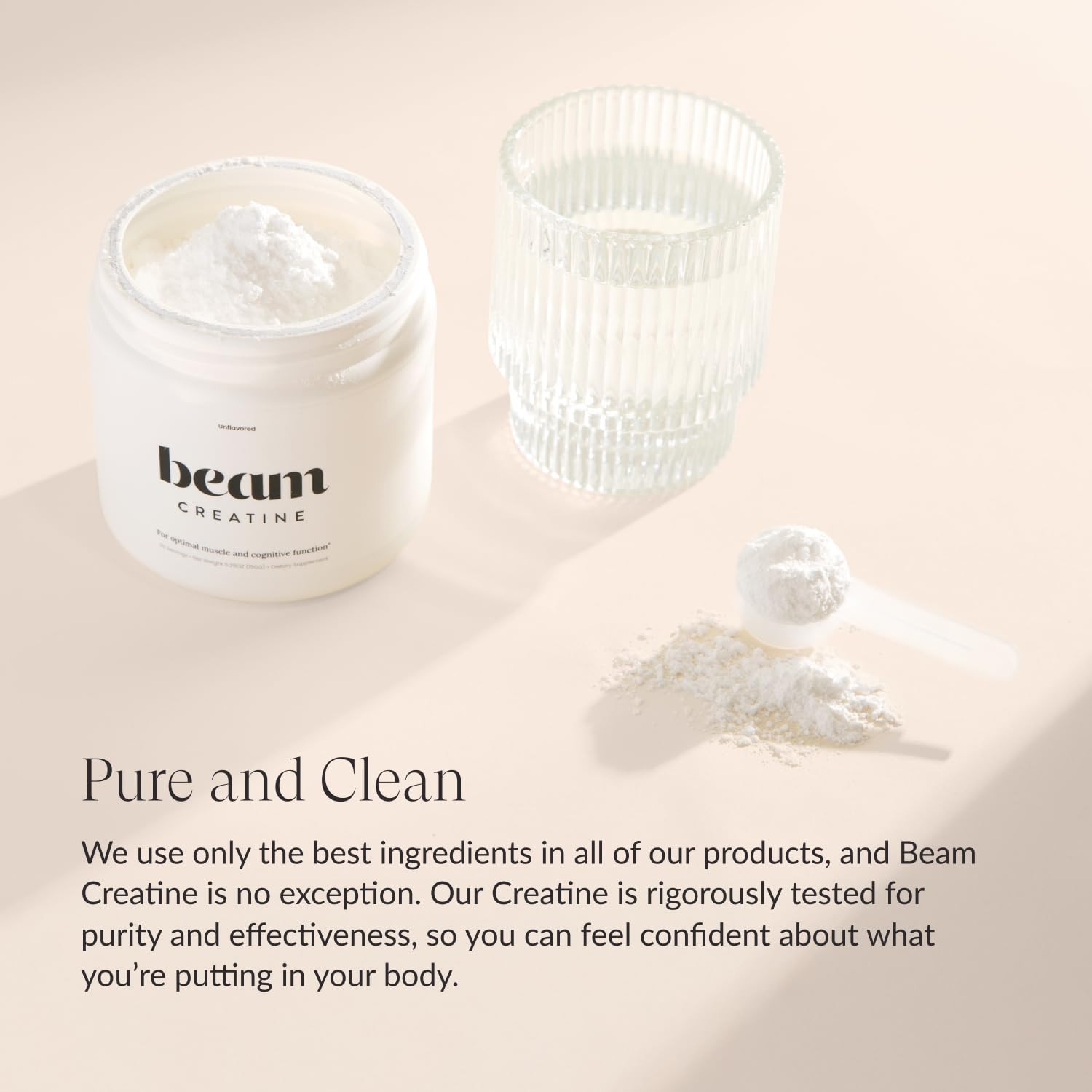 Beam Creatine Powder – Third-Party Tested Micronized Creatine Monohydrate