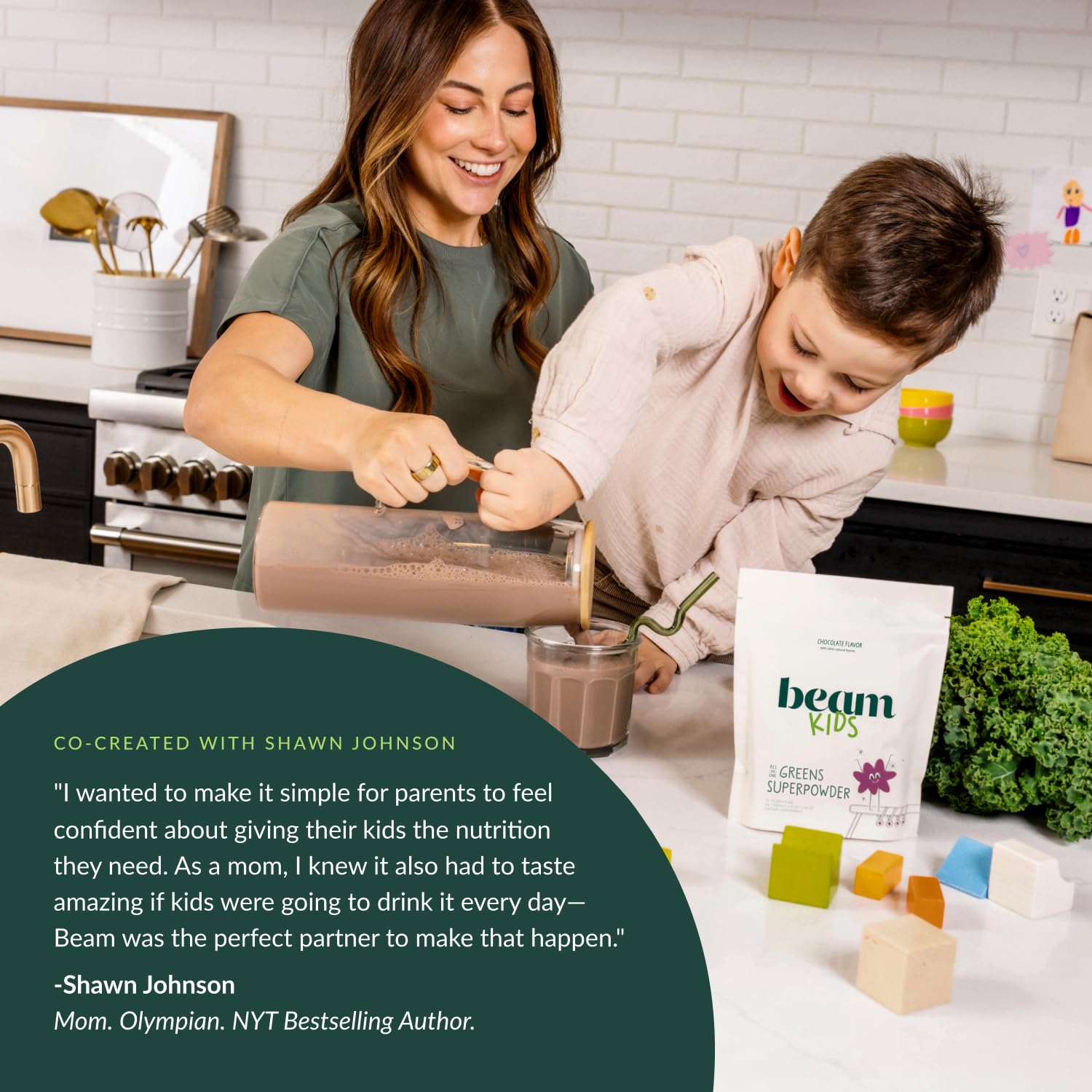 Beam Kids All in One Superfood Powder — Probiotics, Vitamins & Organic Greens