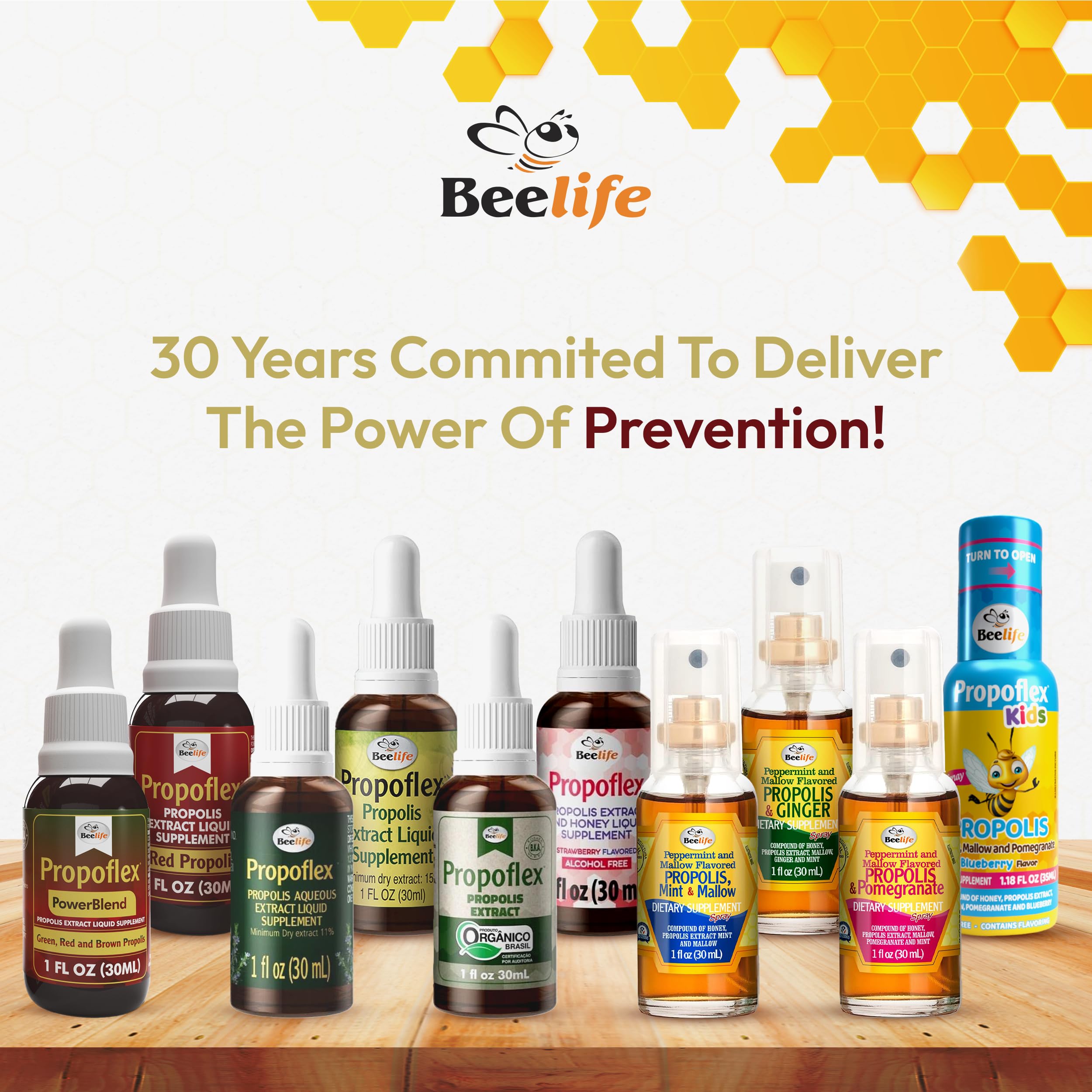 Beelife Propoflex Green Propolis Extract | Alcohol-Free Propolis Tincture | High Artepillin-C | Made in Brazil