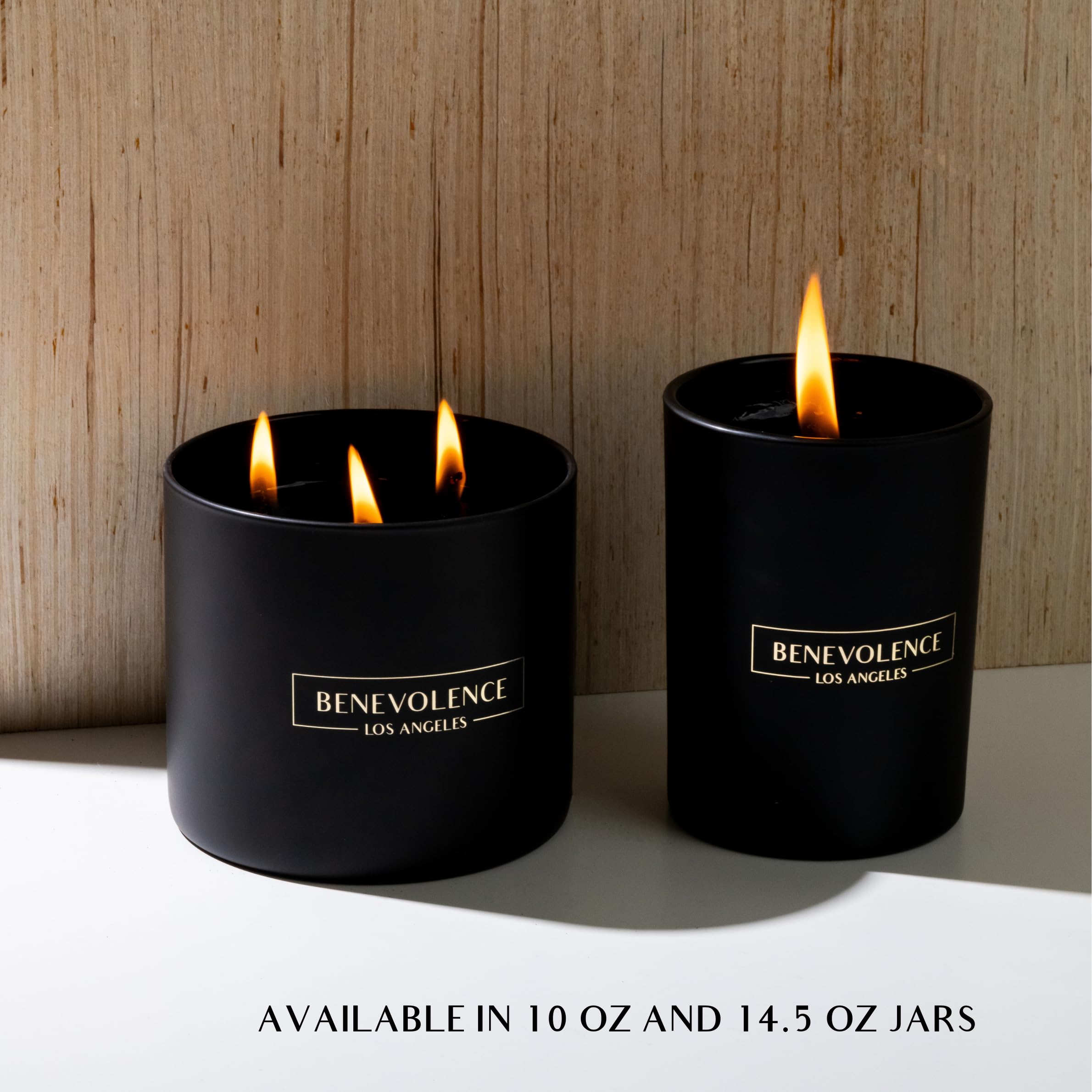Benevolence LA 3 Wick Candle - Charcoal 14.5oz Soy Candle | Holiday Home Fragrance