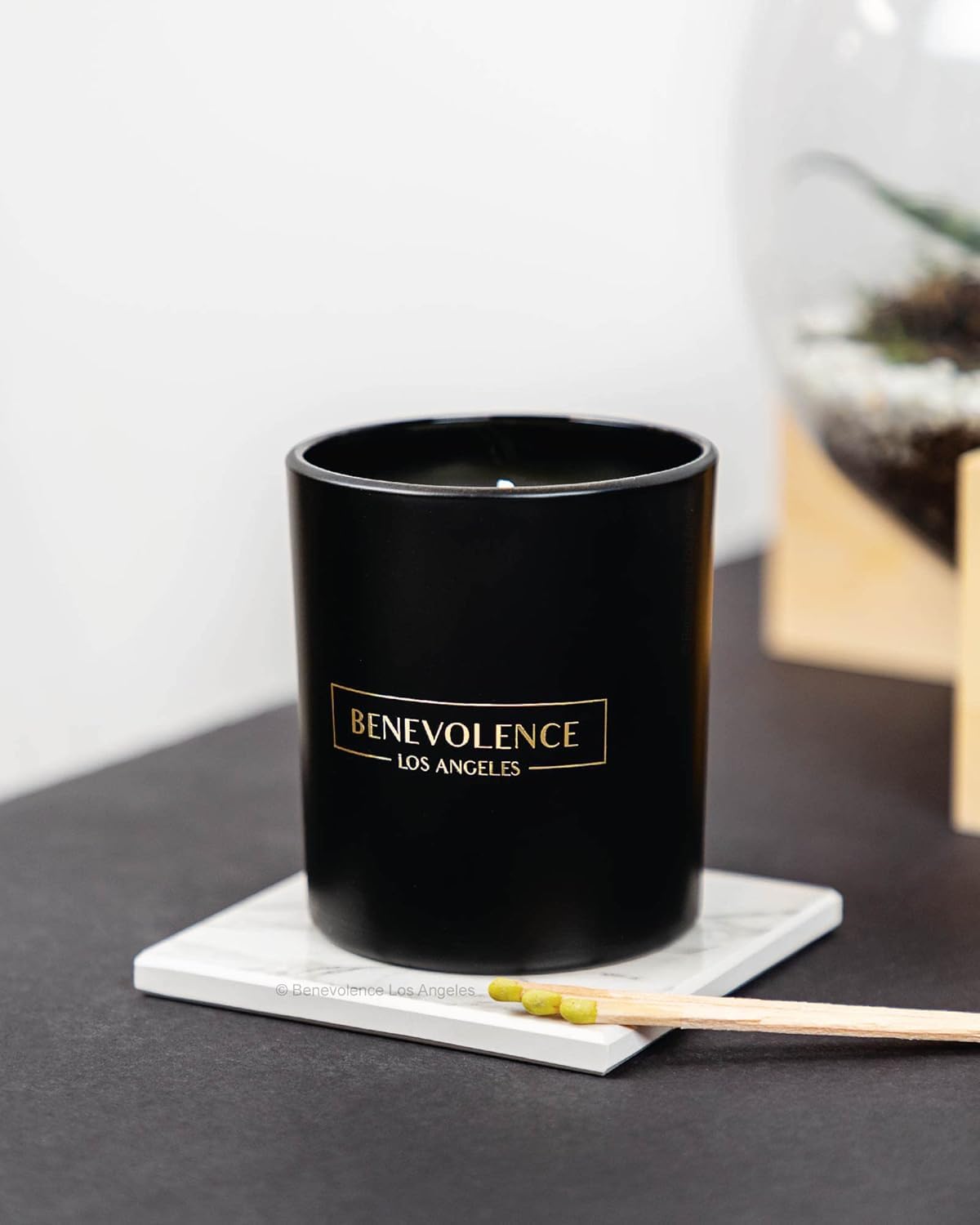 Benevolence LA Oud Wood Christmas Scented Candle – 8oz Soy | Holiday Gift