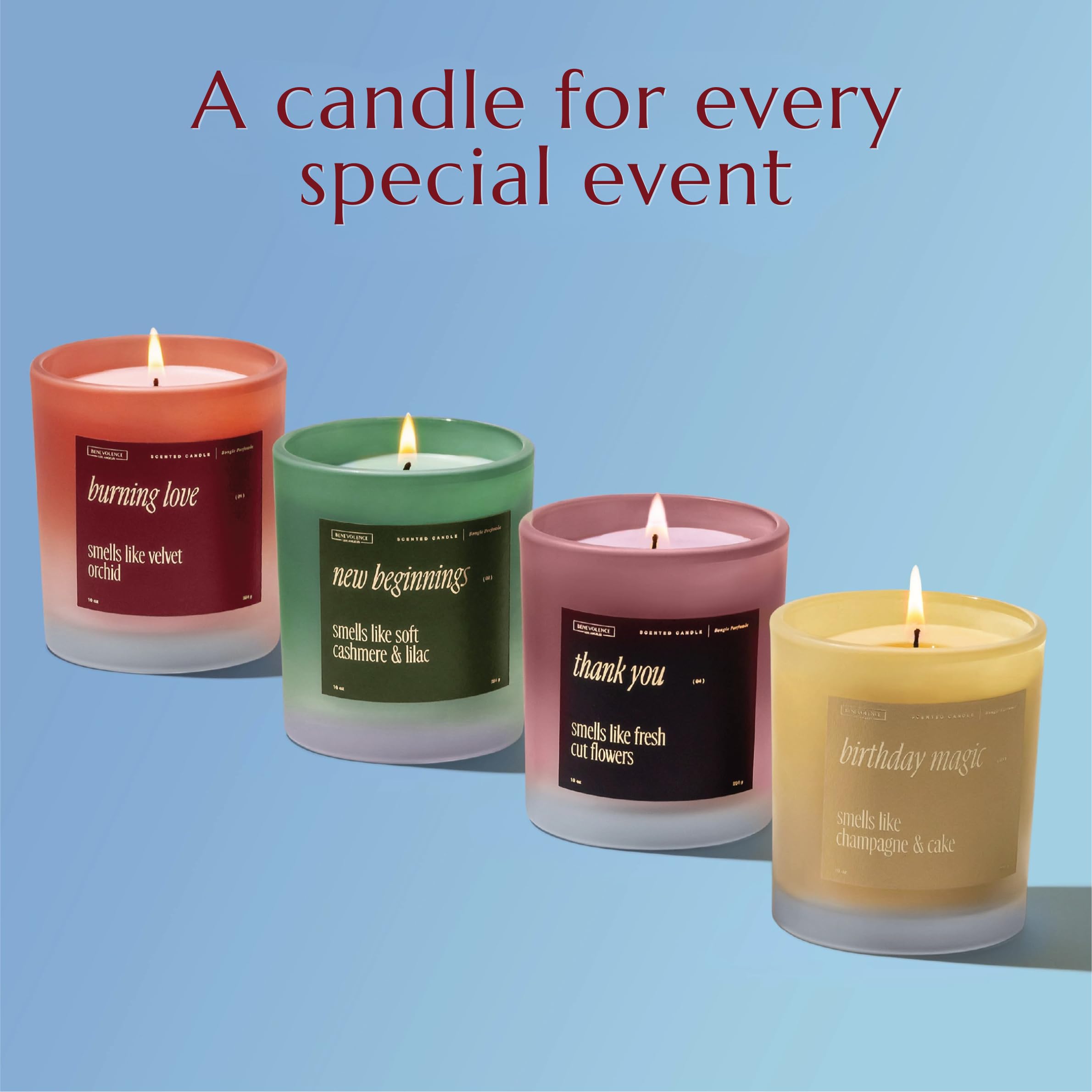 Benevolence LA Thank You Candles – 10 oz, 40-50h Burn | Fall Candles, Appreciation Gifts
