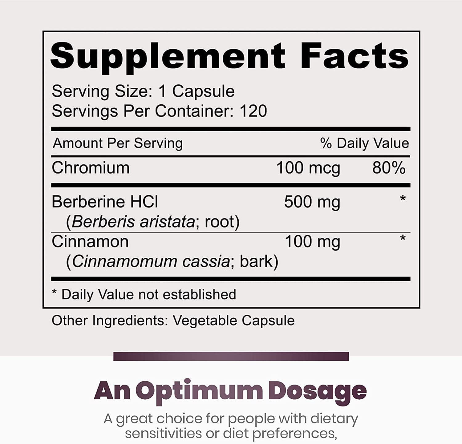 Simply Natures Pure Premium Berberine HCl 500mg - 120 Capsules - Cardiovascular GI Immune Support - Chromium Cinnamon (Pack of 3)
