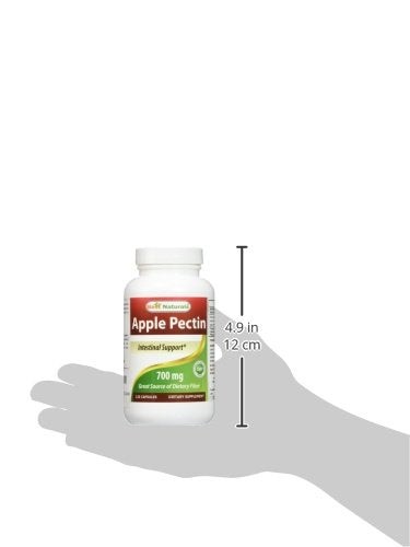 Best Naturals Apple Pectin 700 mg – 120 Capsules (Pack of 2) | Non-GMO, Gluten Free, Made in USA