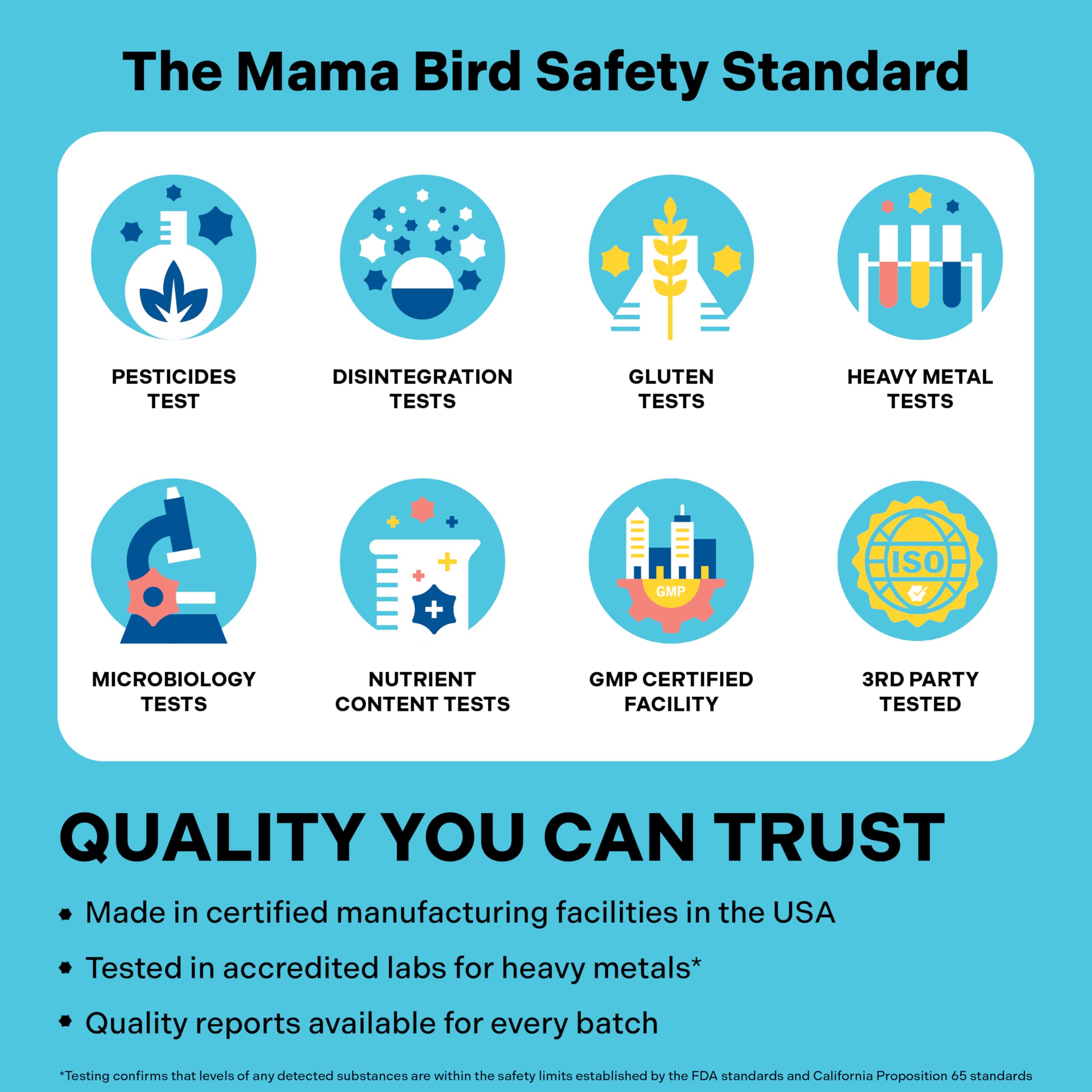 Best Nest Wellness Mama Bird Prenatal Multi+ No Iodine or Iron – 30 Servings, Brain-Ready Prenatal Vitamins