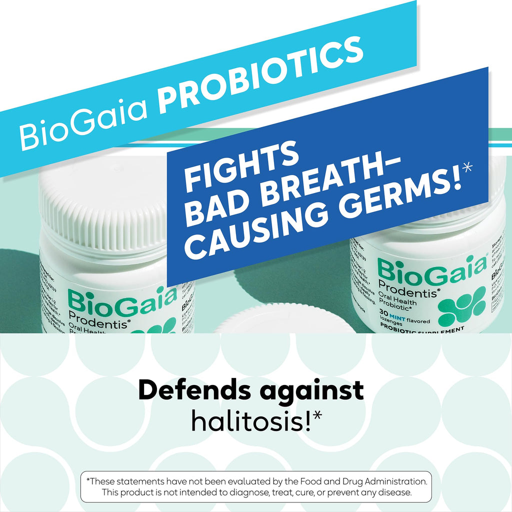BioGaia Prodentis – Apple Flavored Oral Probiotic Lozenges for Healthy Gums & Fresh Breath