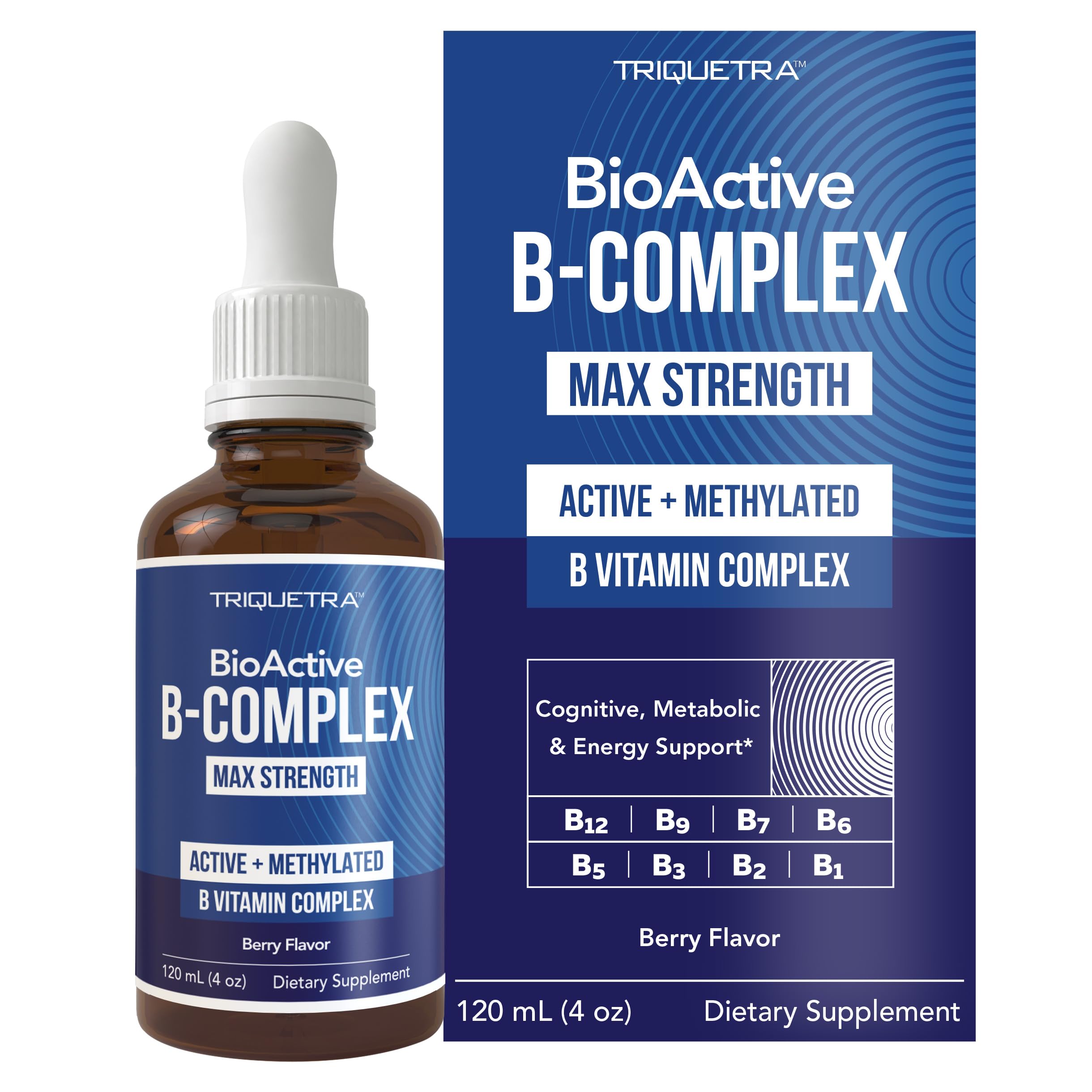 BioActive Vitamin B Complex - Liquid 4 oz | Methylated B Vitamins