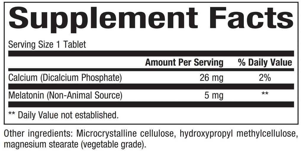 Bioclinic Naturals Melatonin Time Release 5 mg – 60 Tablets