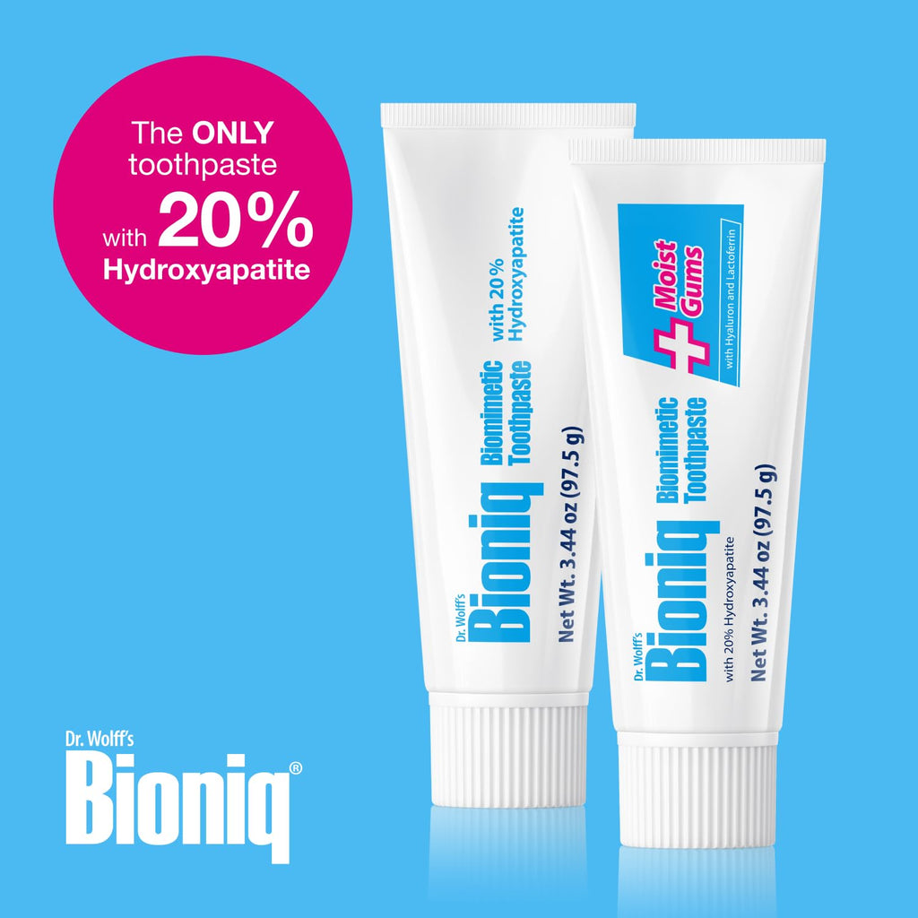 Bioniq Classic Biomimetic Toothpaste – 20% Hydroxyapatite, Fluoride-Free, Pack of 3