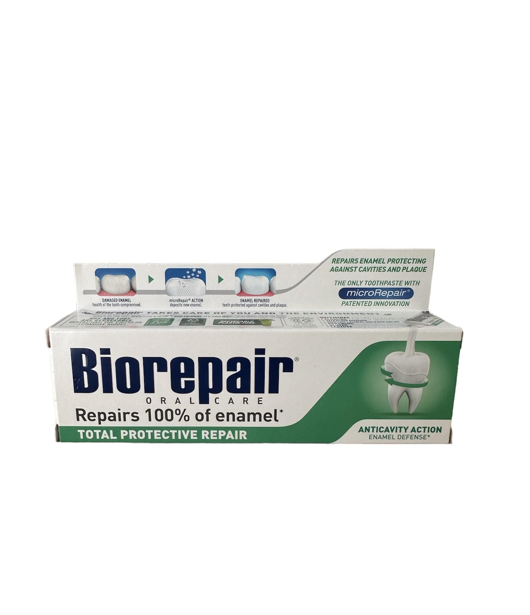 Biorepair Total Protective Repair Toothpaste with microRepair - 2x75ml (Italian Import)