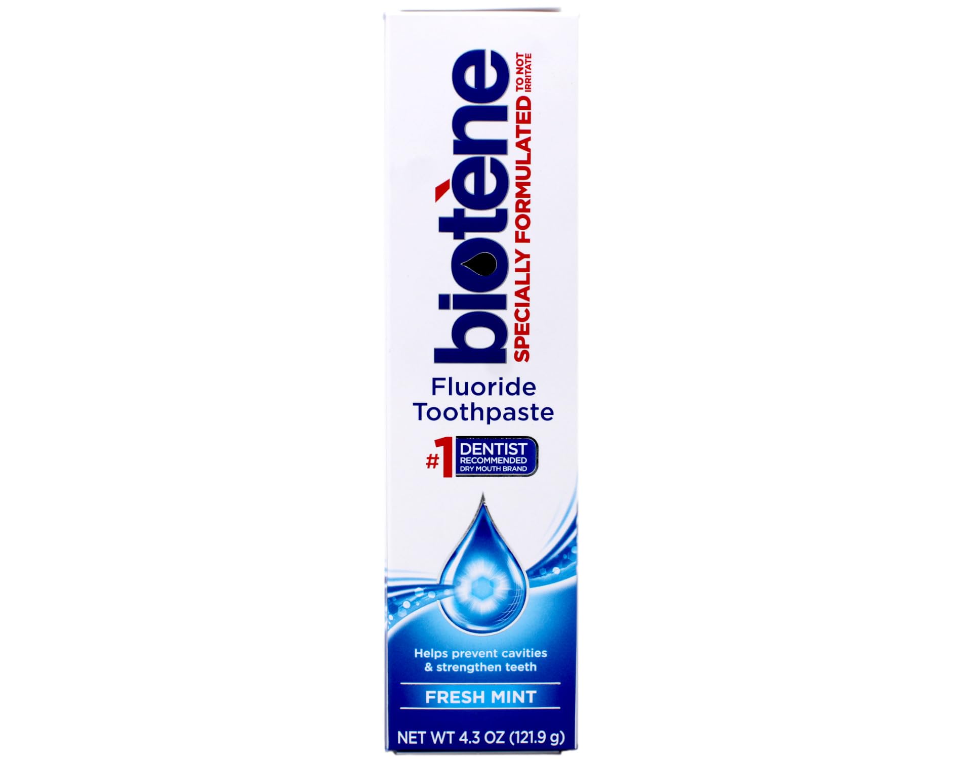 Biotene Fluoride Toothpaste, Fresh Mint Original – 4.3 oz | Dry Mouth Relief