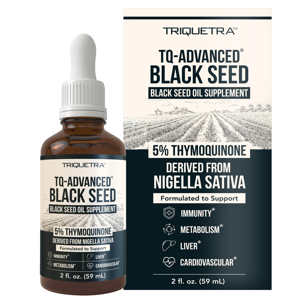 Black Seed Oil Liquid 5% Thymoquinone – TQ-Advanced® | 15:1 Concentrate, Vegan, 100 mg per Serving