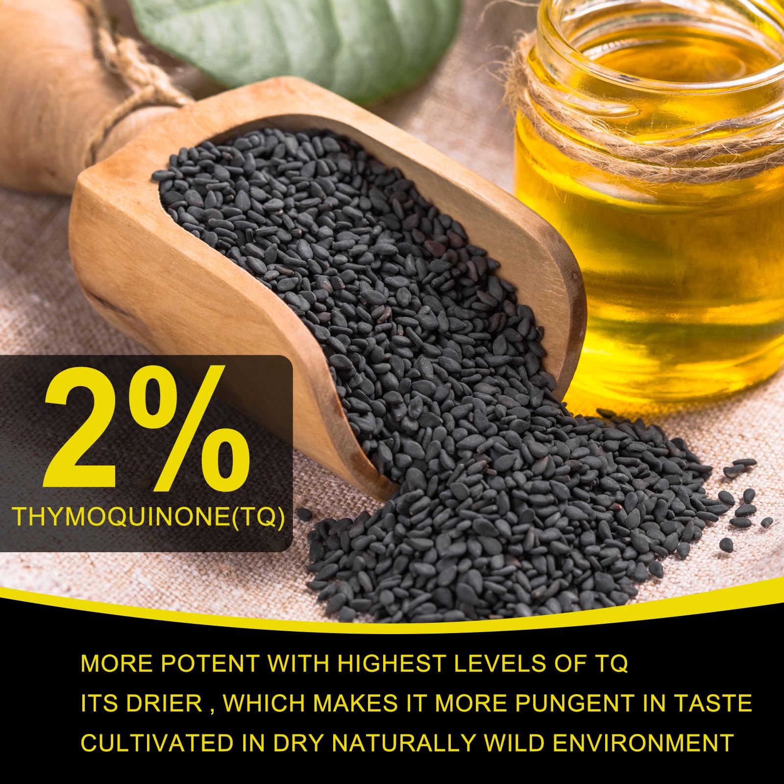 Black Seed Oil – Cold-Pressed, Natural for Hair & Skin Care (2.02 fl oz)