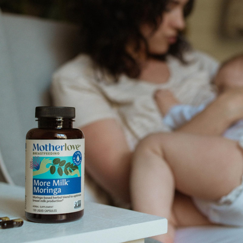 Motherlove More Milk Moringa – 135 Liquid Caps, Organic Moringa Lactation Support (Vegan, Non-GMO, Kosher)