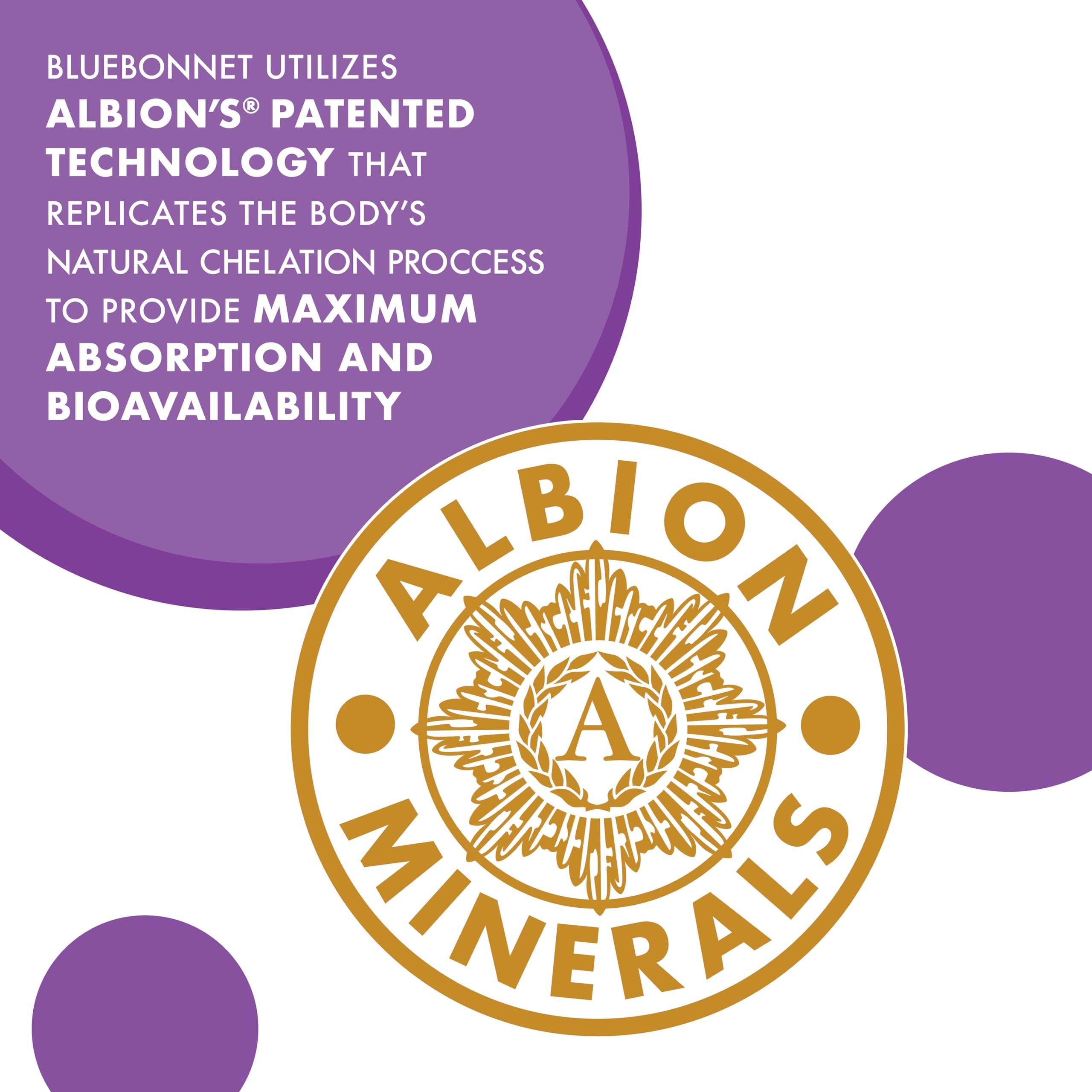 Bluebonnet Albion Chelated Magnesium 200 mg - 60 Veg Capsules, Vegan, Non-GMO
