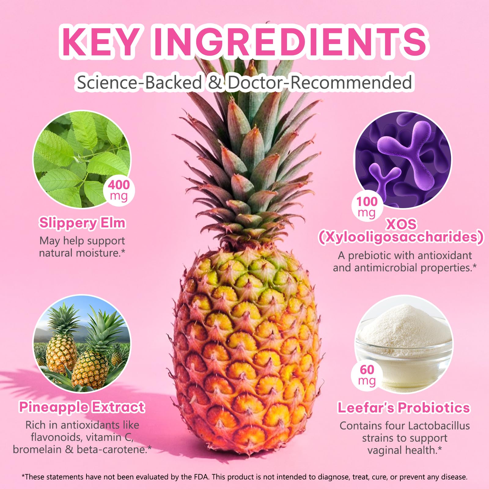 Feminine Probiotics Gummies for Vaginal Health & pH Balance