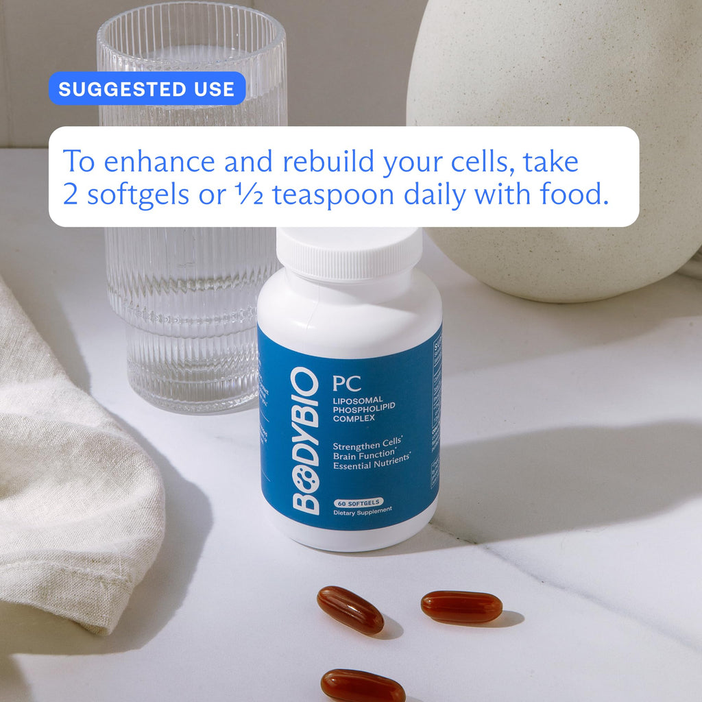 BodyBio PC | Phosphatidylcholine for Brain Health, Cognitive Support & Healthy Aging