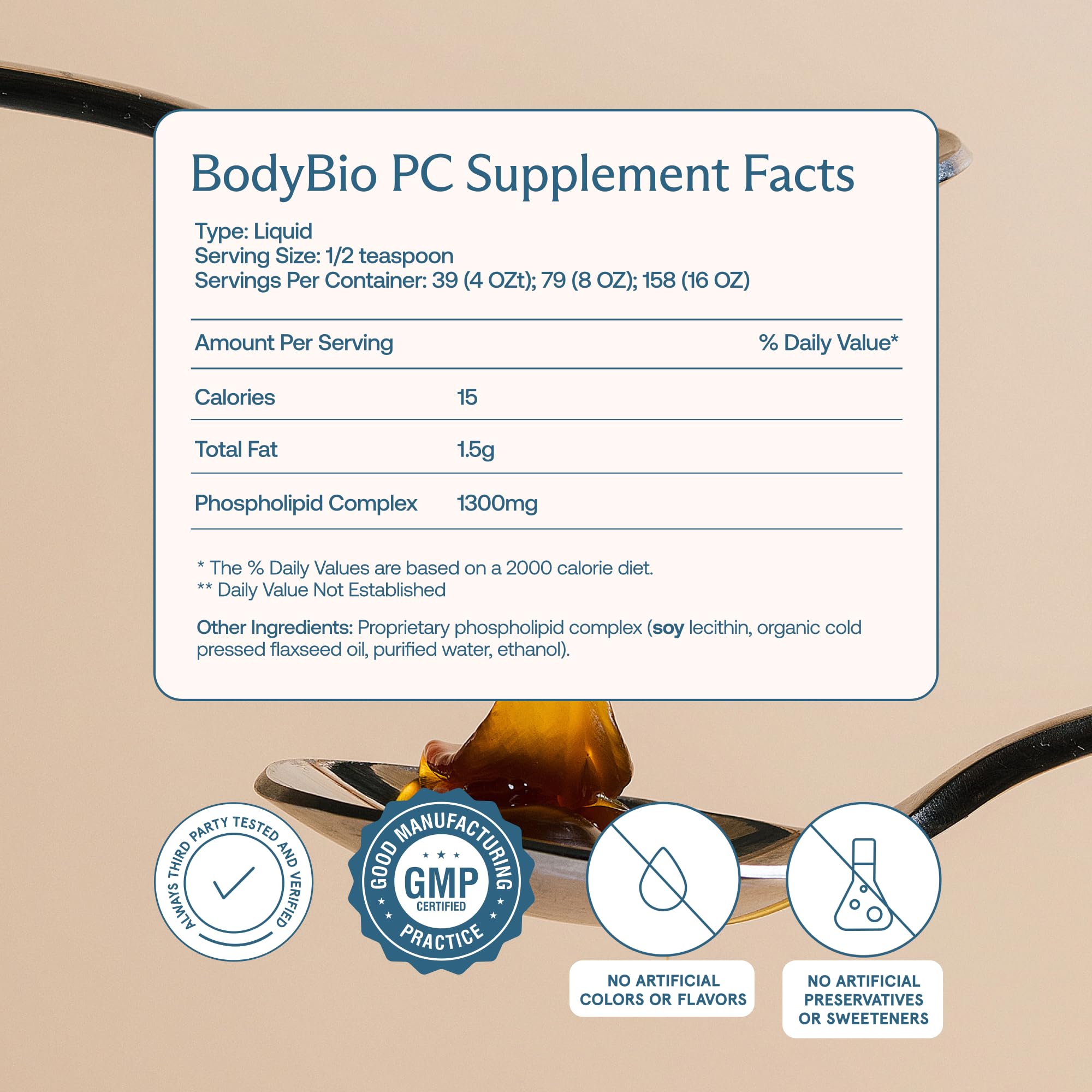 BodyBio PC: Phosphatidylcholine for Brain Health, Clarity & Gentle Daily Detox