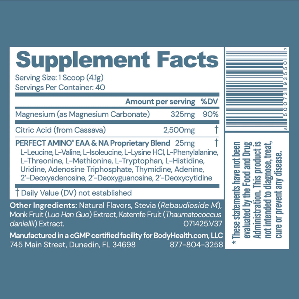 BodyHealth Body Calm Magnesium Sleep Supplement – Berry Lemon (40 Servings)