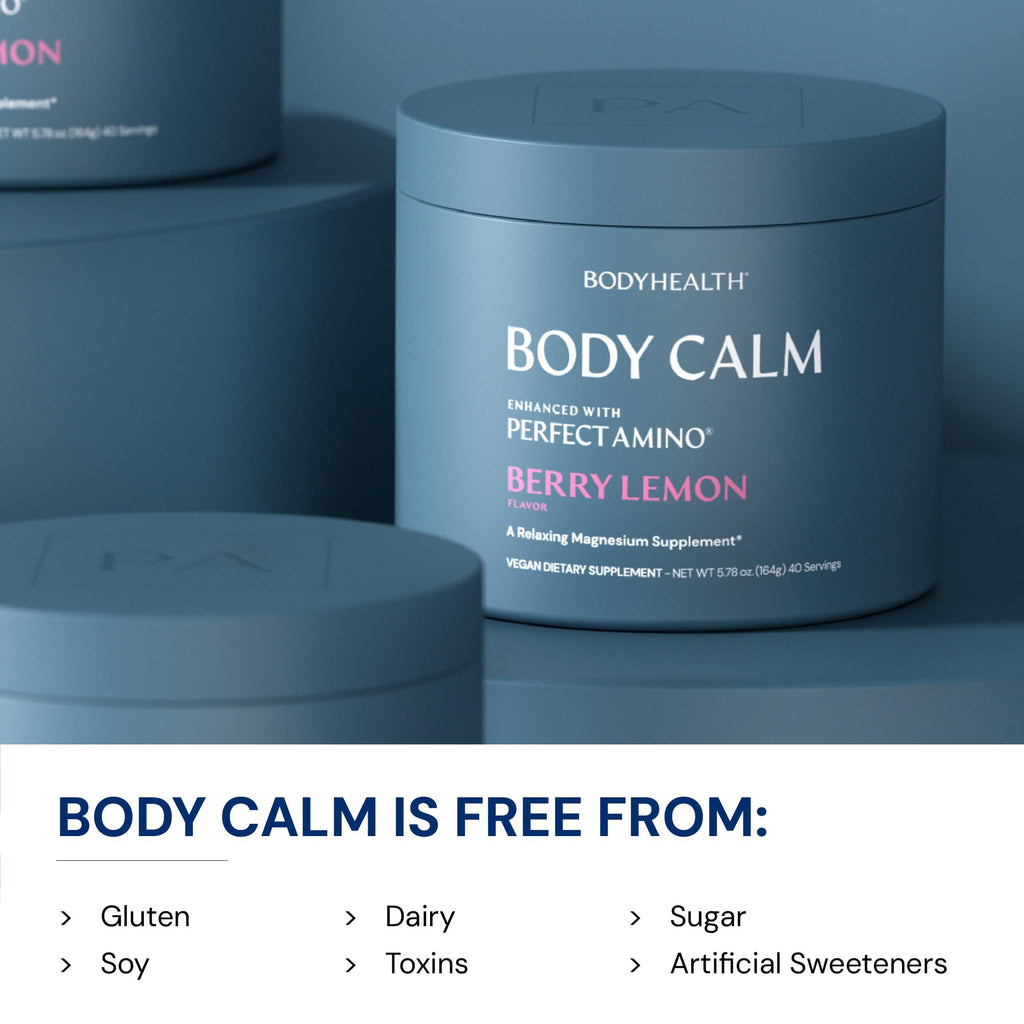 BodyHealth Body Calm Magnesium Sleep Supplement – Berry Lemon (40 Servings)