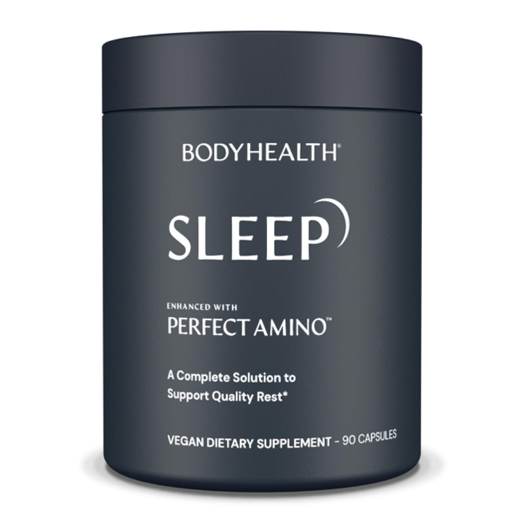 BodyHealth Sleep – Non-Habit Sleep Aid with 3 mg Melatonin & PerfectAmino | 90 Capsules
