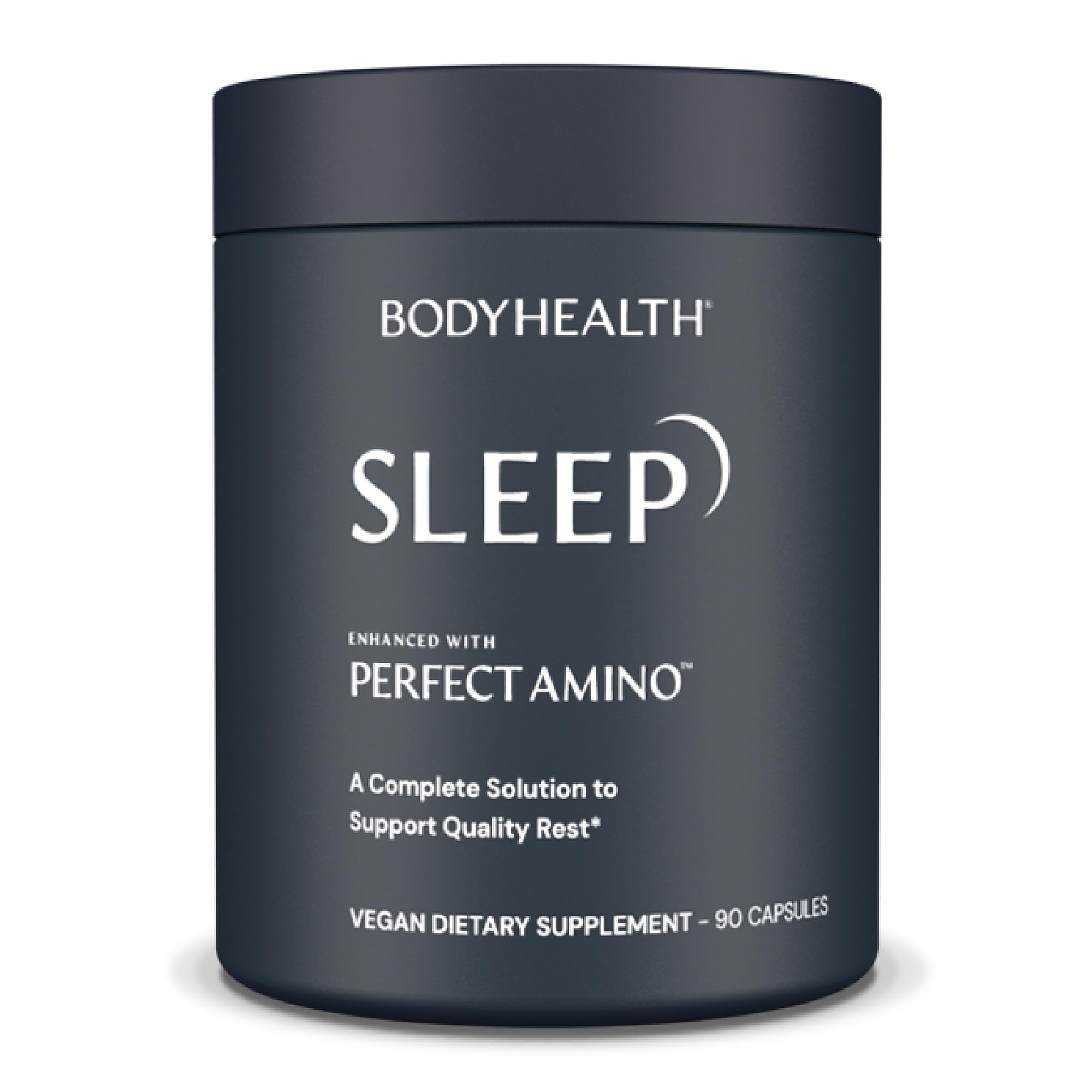 BodyHealth Sleep – Non-Habit Sleep Aid with 3 mg Melatonin & PerfectAmino | 90 Capsules