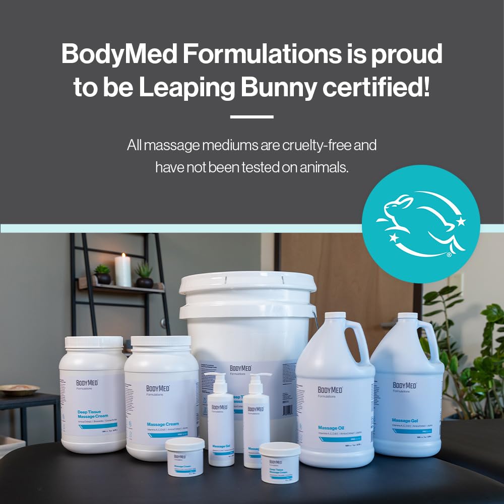 BodyMed Formulations Massage Oil, 1 gal. – Fragrance-Free, Leaping Bunny Certified