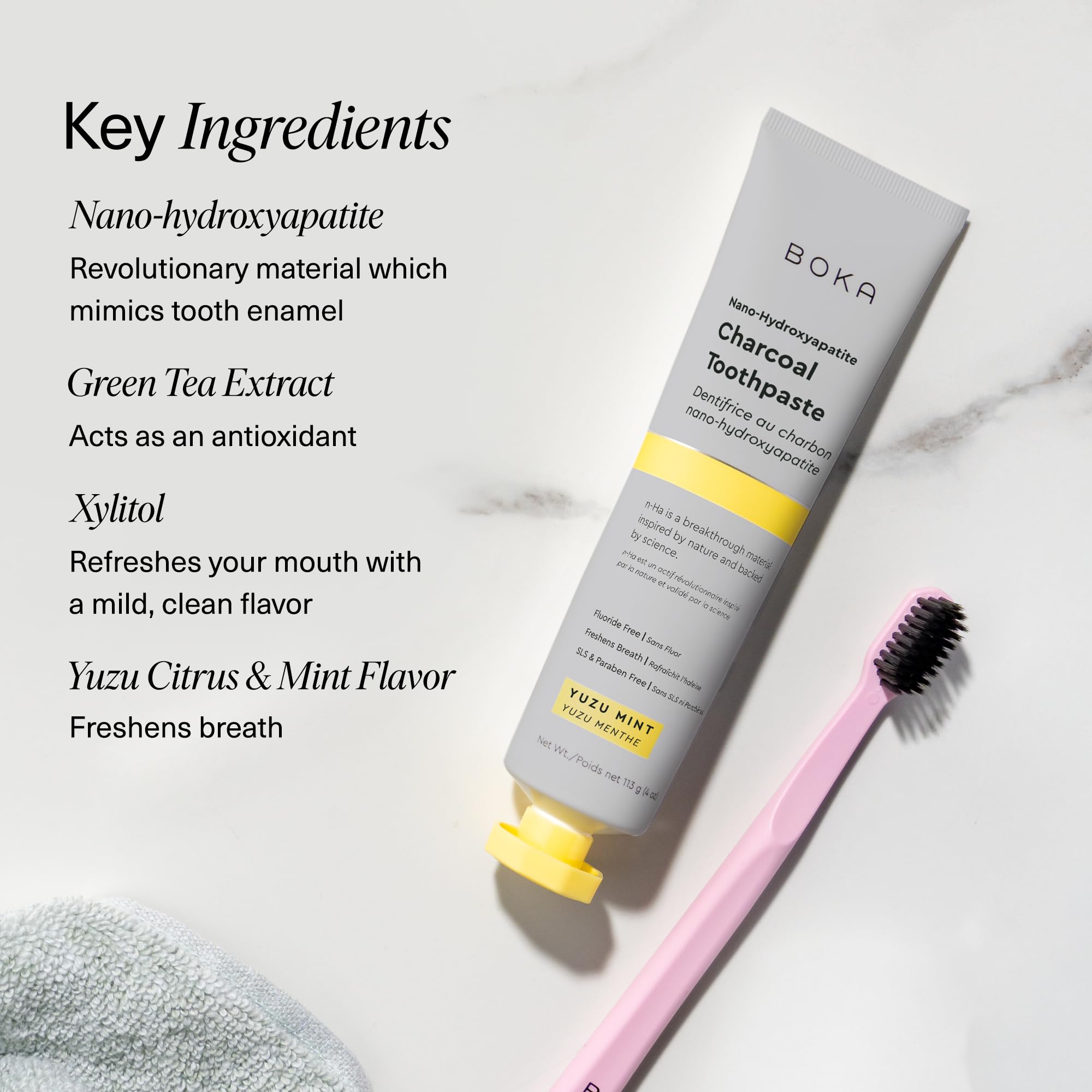 Boka Fluoride-Free Toothpaste | Nano Hydroxyapatite | For Sensitive Teeth