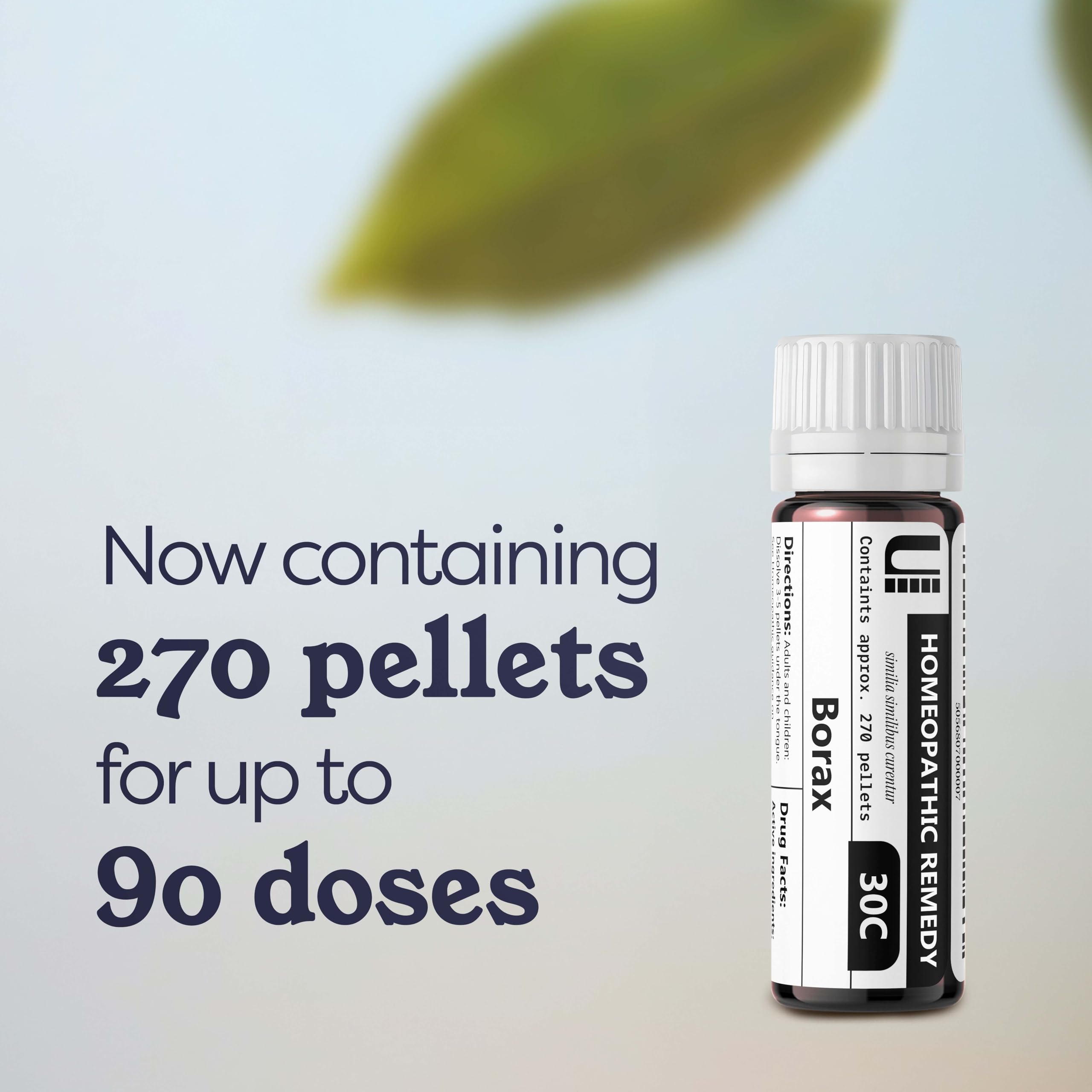 Borax 30C Homeopathic Remedy – 270 Pellets | Lactose-Free