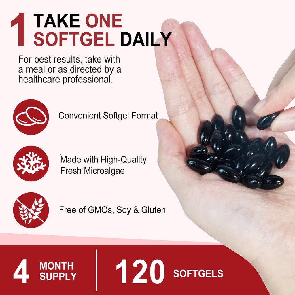 Astaxanthin 12mg Softgels 120 - Premium Antioxidant (Non-GMO & Gluten-Free) for Eye, Skin & Immune Support