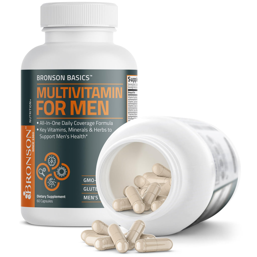 Bronson Multivitamin for Men - All-in-One Daily Coverage (60 Capsules)