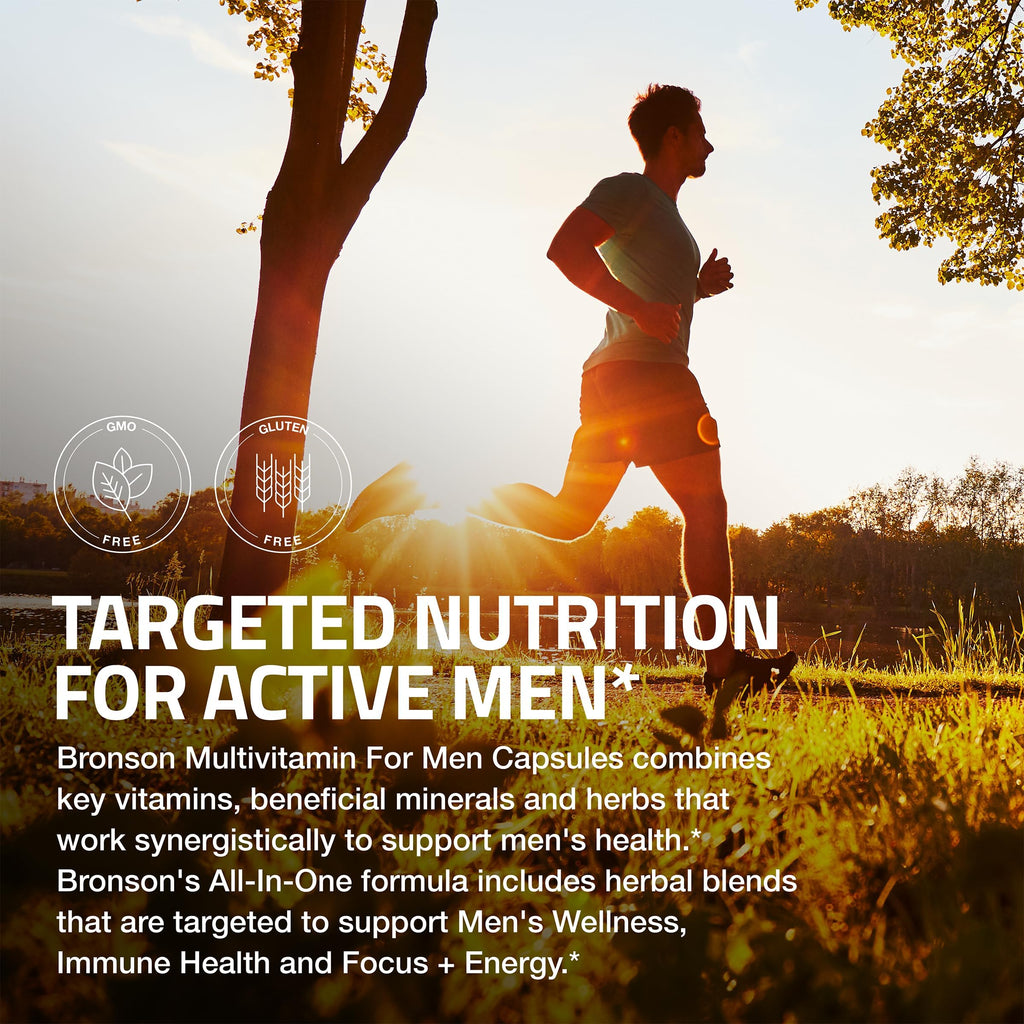Bronson Multivitamin for Men - All-in-One Daily Coverage (60 Capsules)