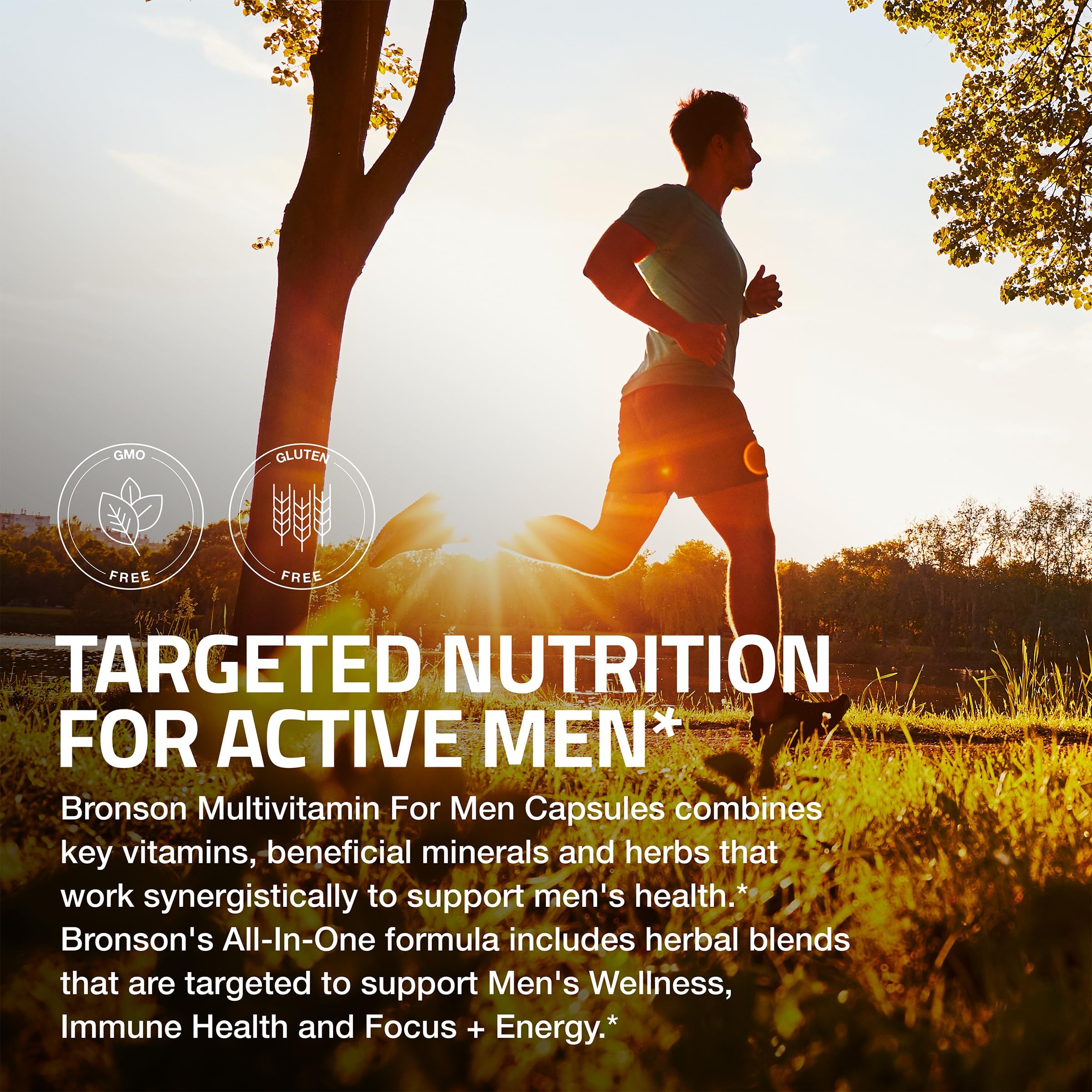 Bronson Multivitamin for Men - All-in-One Daily Coverage (60 Capsules)
